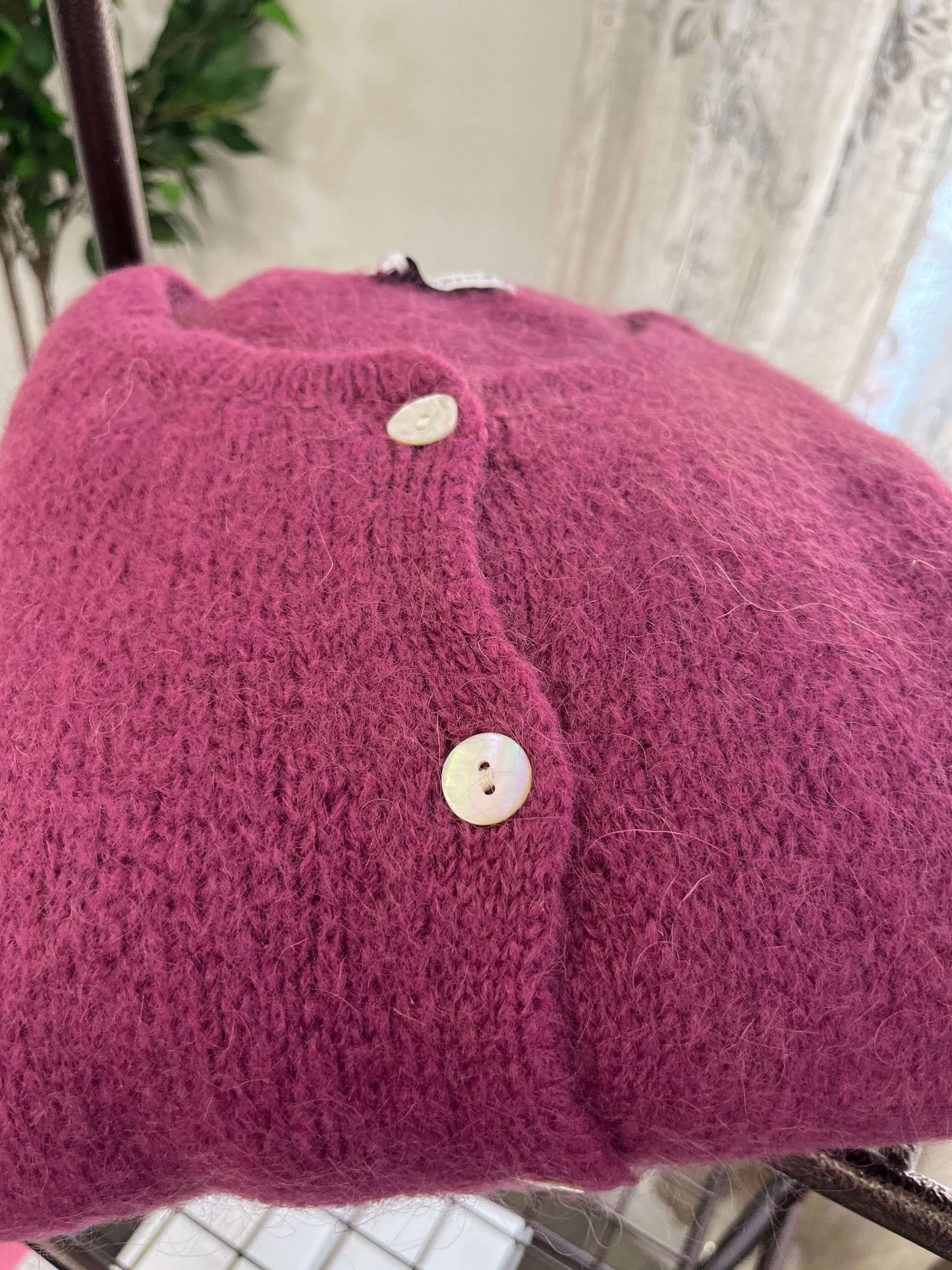 Trudi Long Sleeve Mohair Cardigan