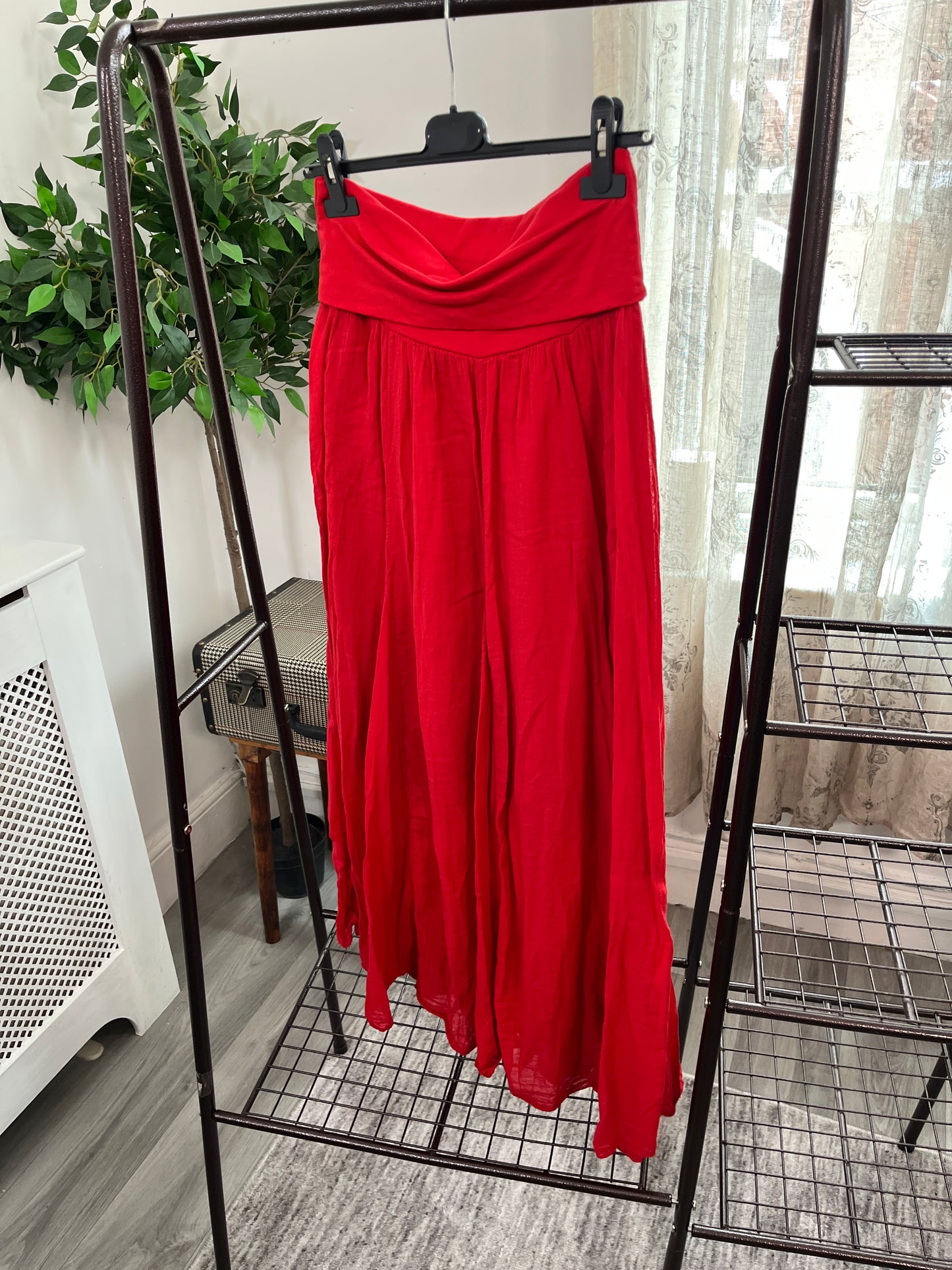 Lizzie Cotton Maxi Length Skirt - Bandeau Dress