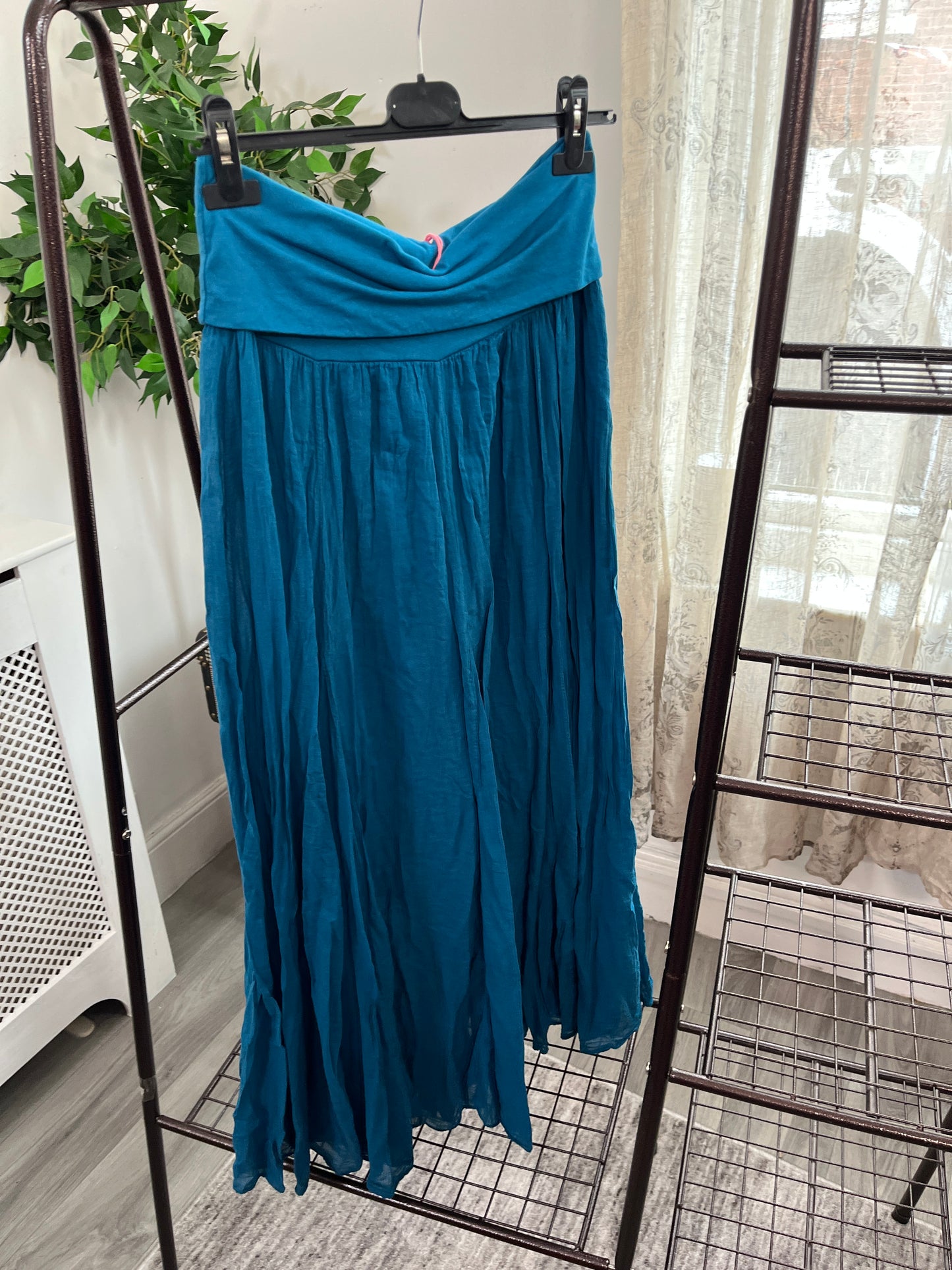Lizzie Cotton Maxi Length Skirt - Bandeau Dress