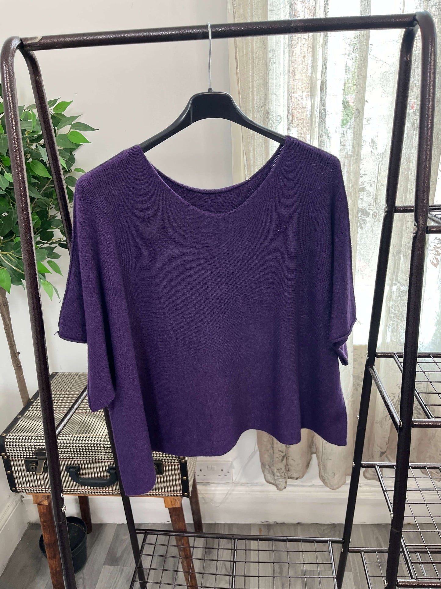 Torzi Boxy Swing Fine Knit Jumper