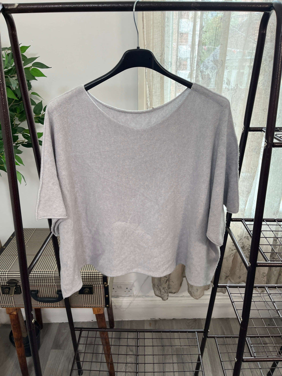 Torzi Boxy Swing Fine Knit Jumper