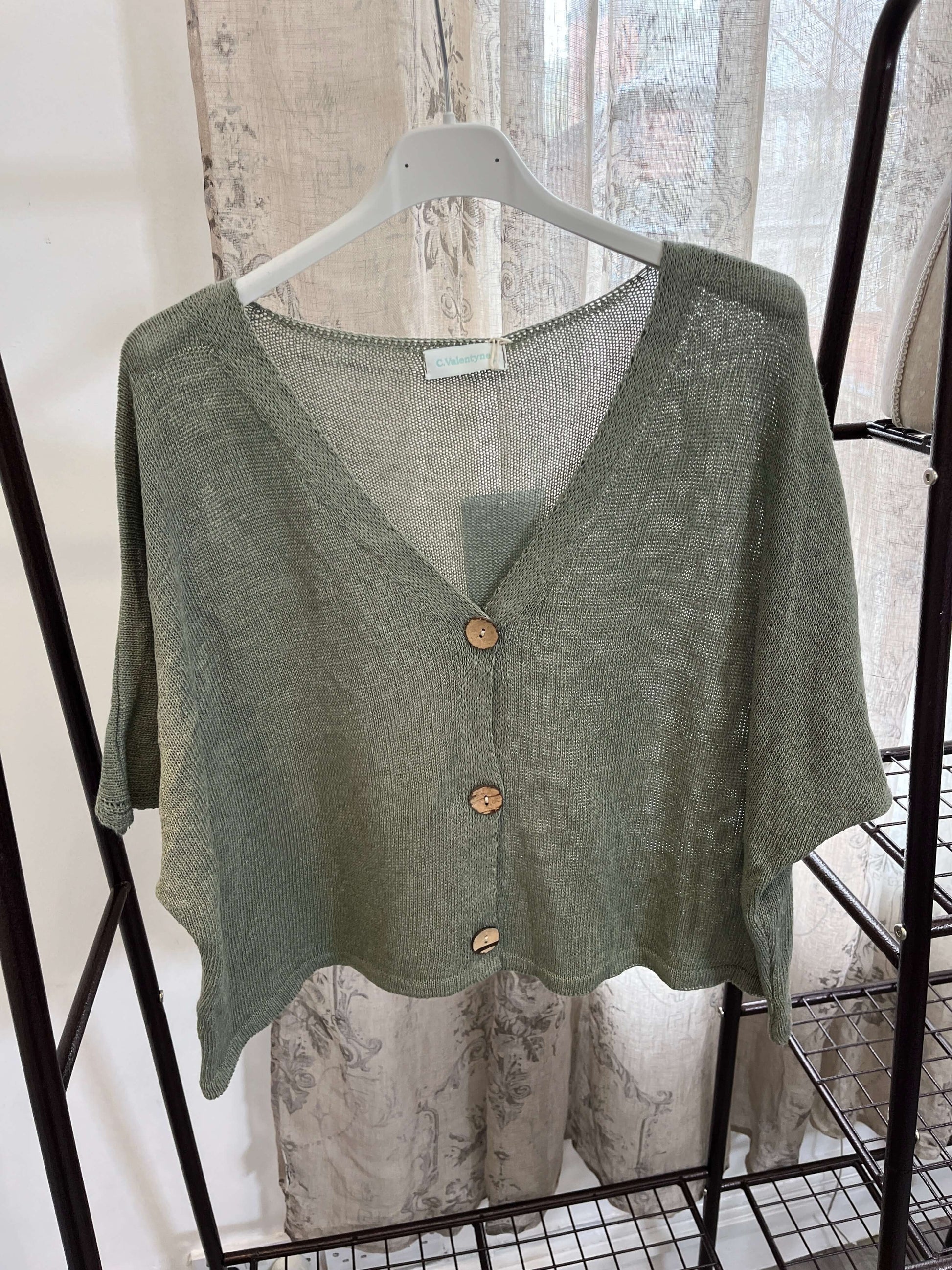 Aimee Cute Button Layering Cardi