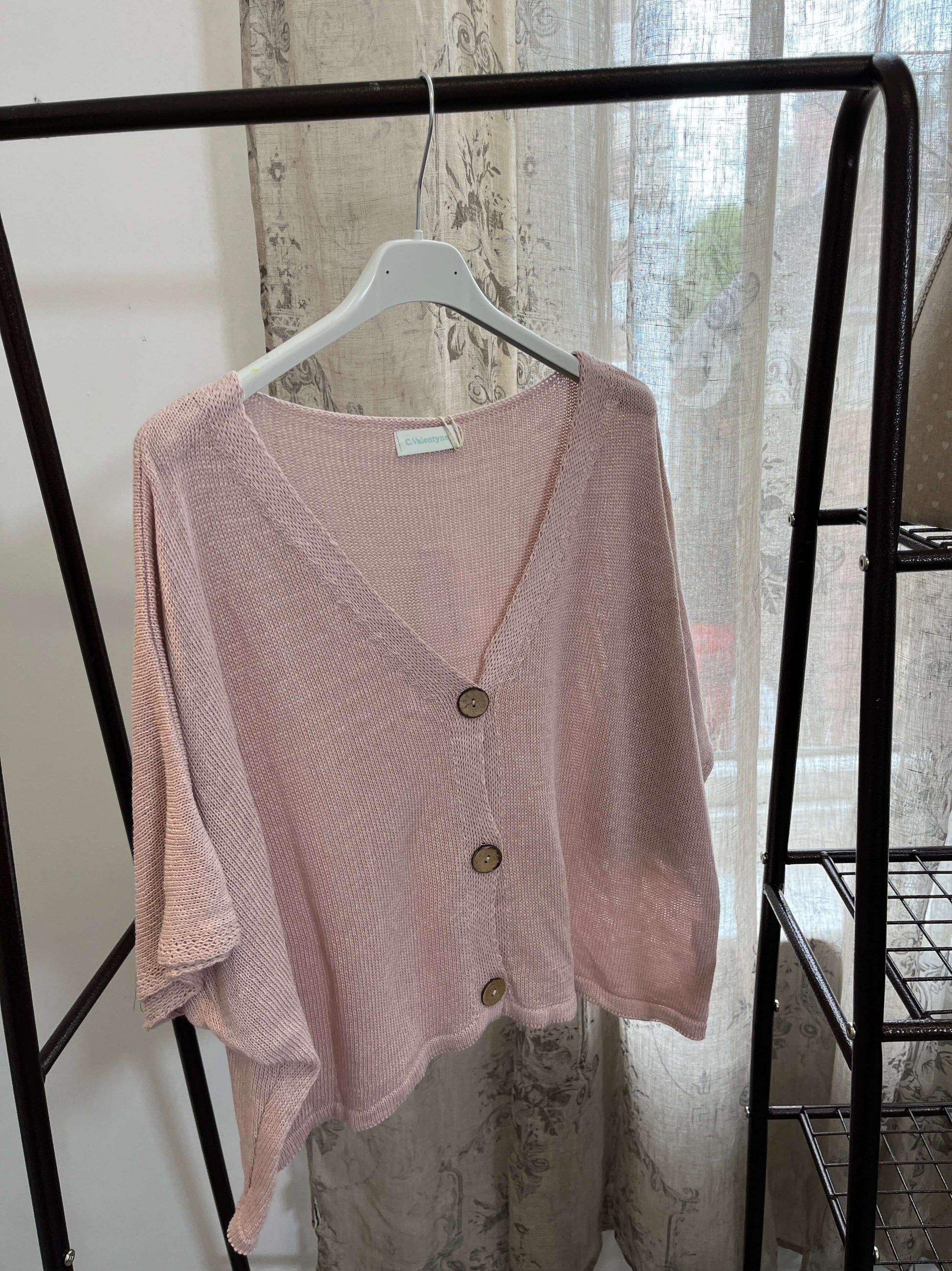 Aimee Cute Button Layering Cardi