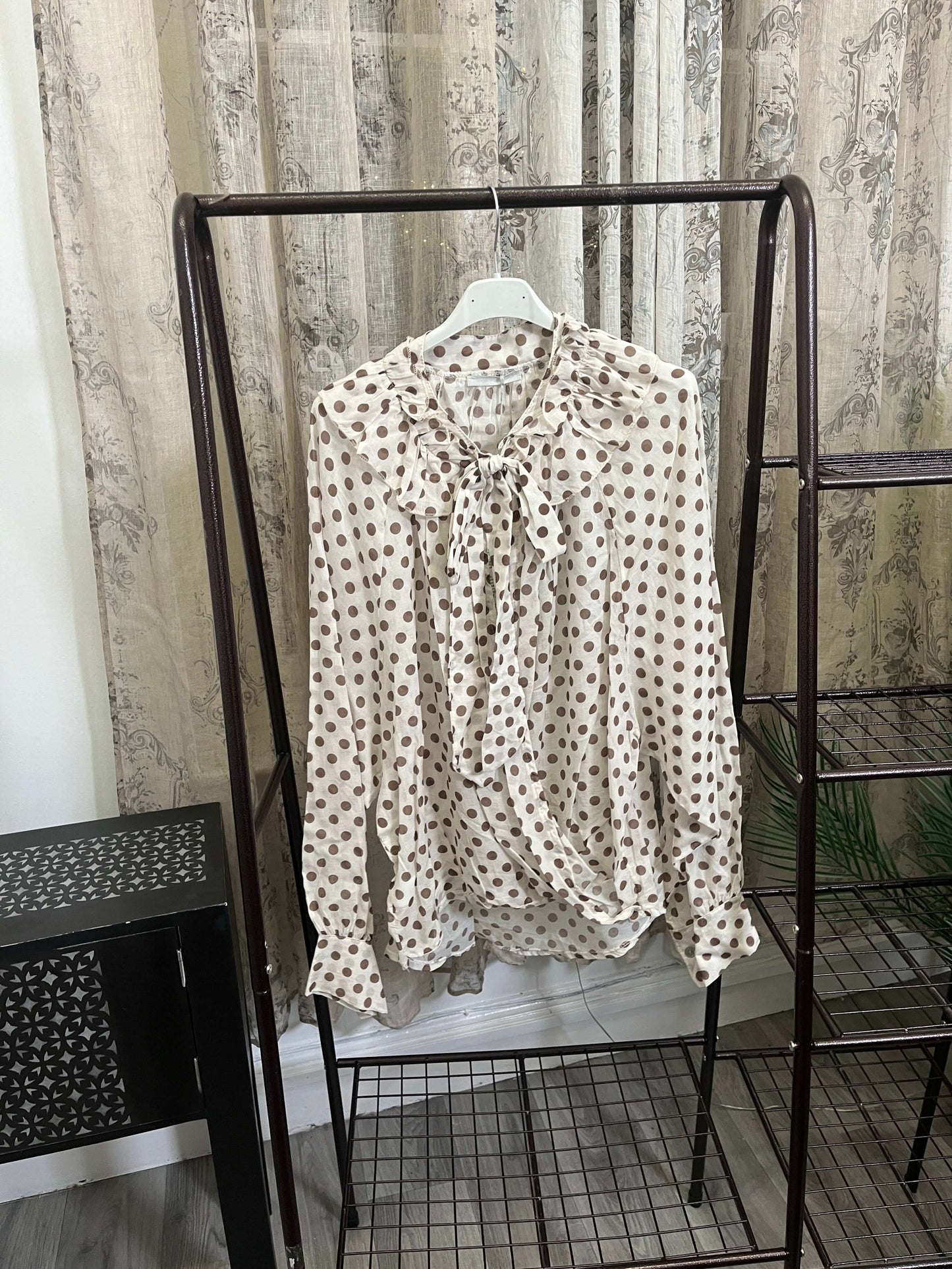 Spotty Frill Blouse