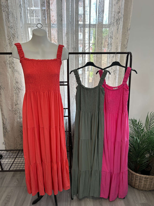 Elasticated Waist Maxi Sundress