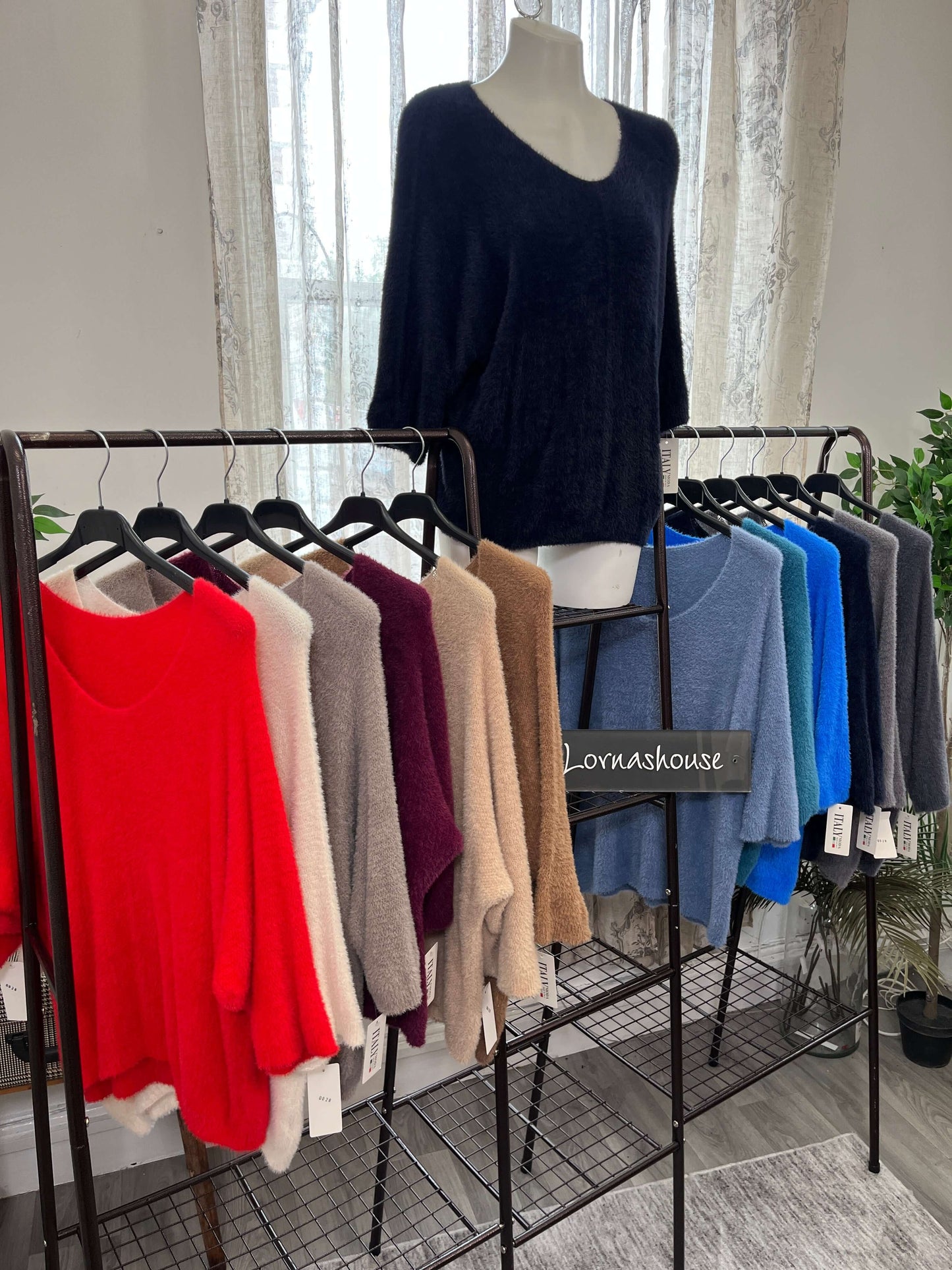 Fluffy Super Soft Batwing Jumper