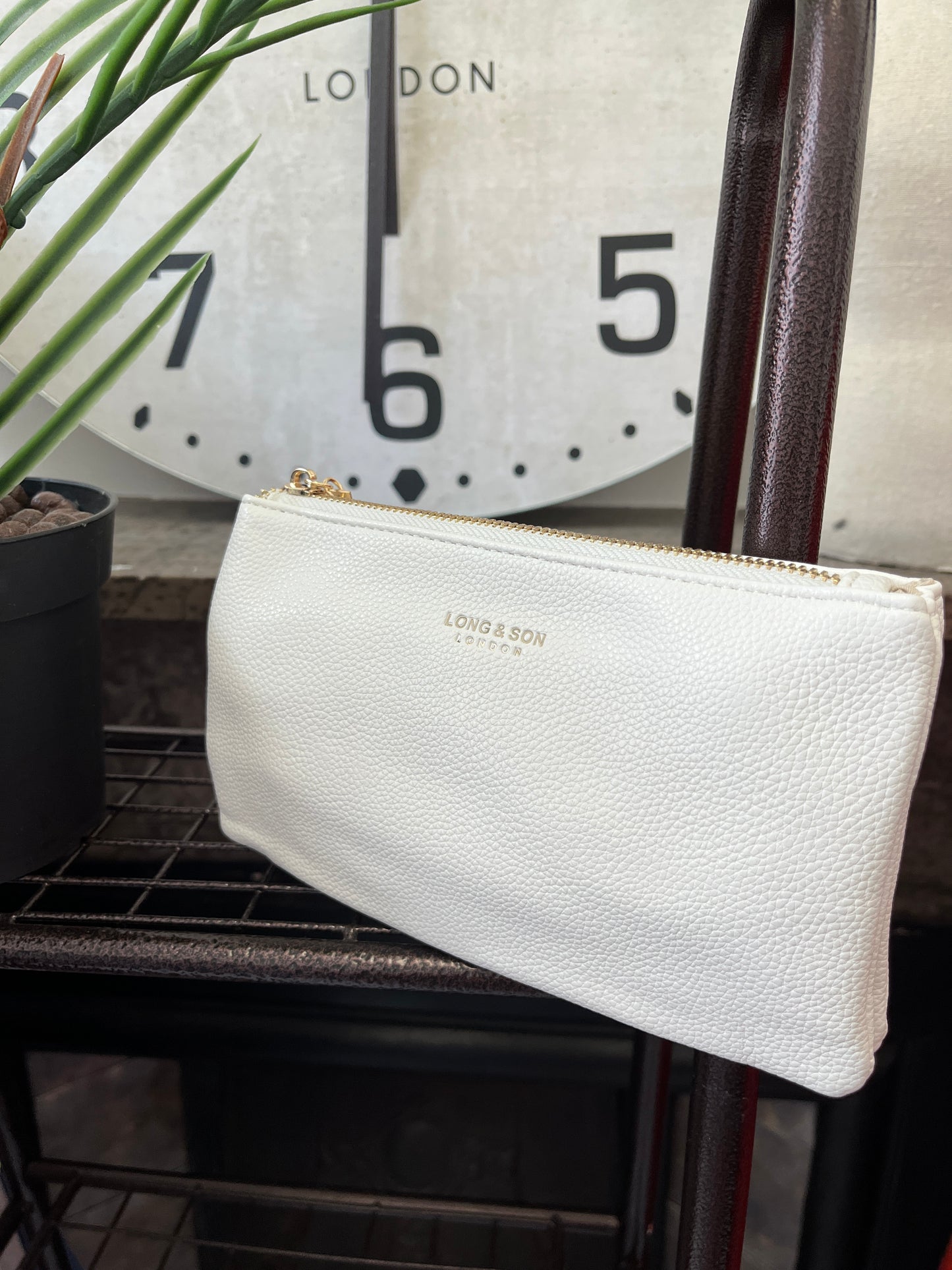 Long & Son Single Pocket Cross Body Clutch Bag