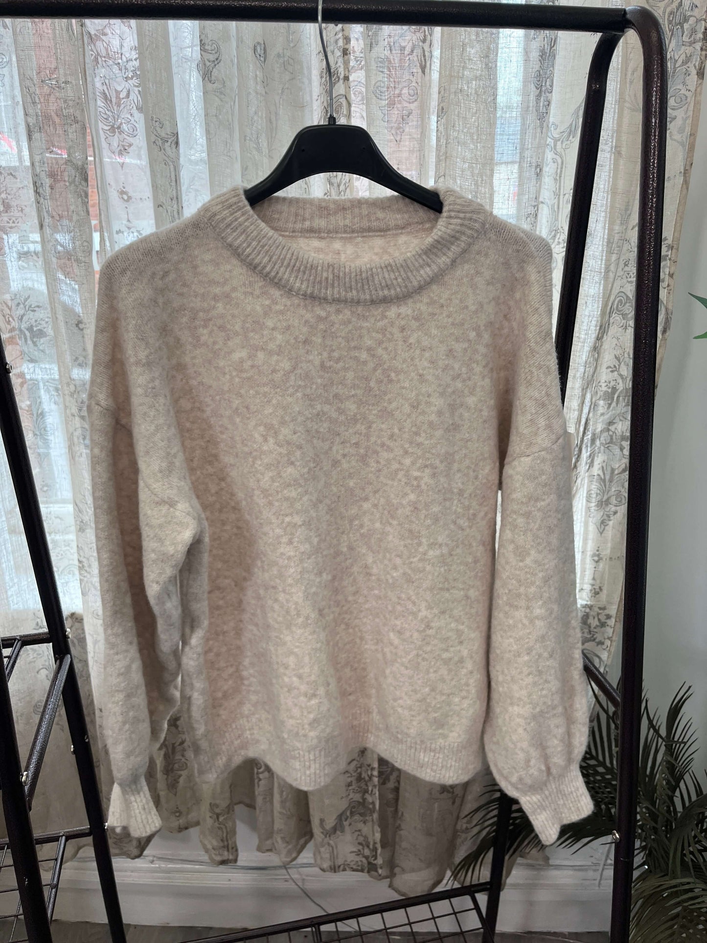 Tiffany Crew Neck Wool Blend Jumper