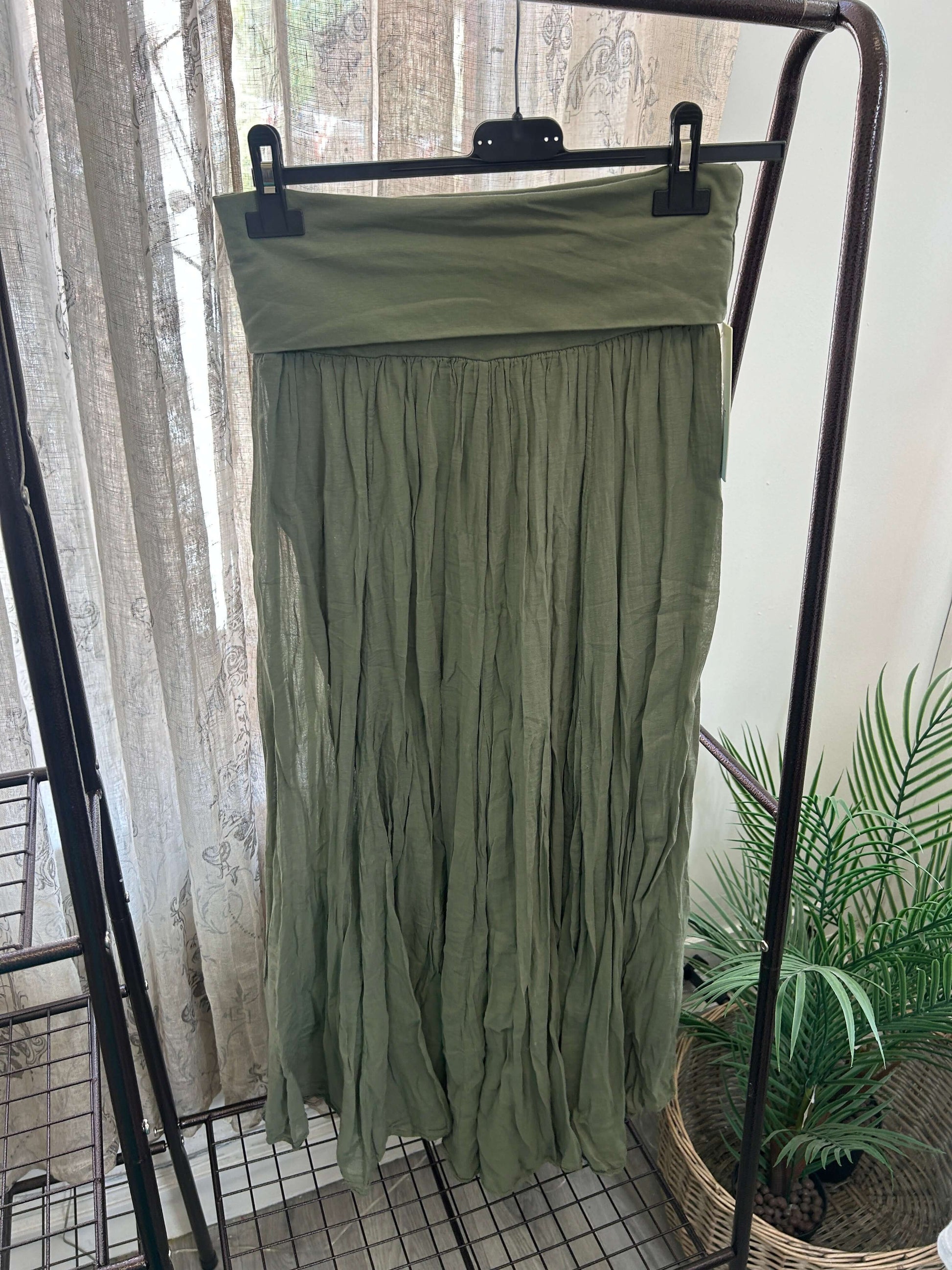 Lizzie Cotton Maxi Length Skirt