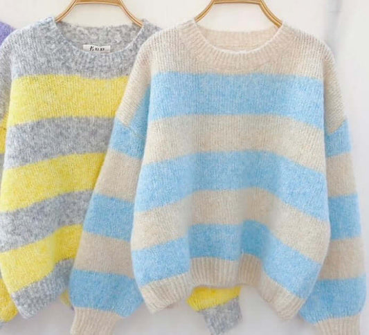 Cara Pastel Stripe Jumper