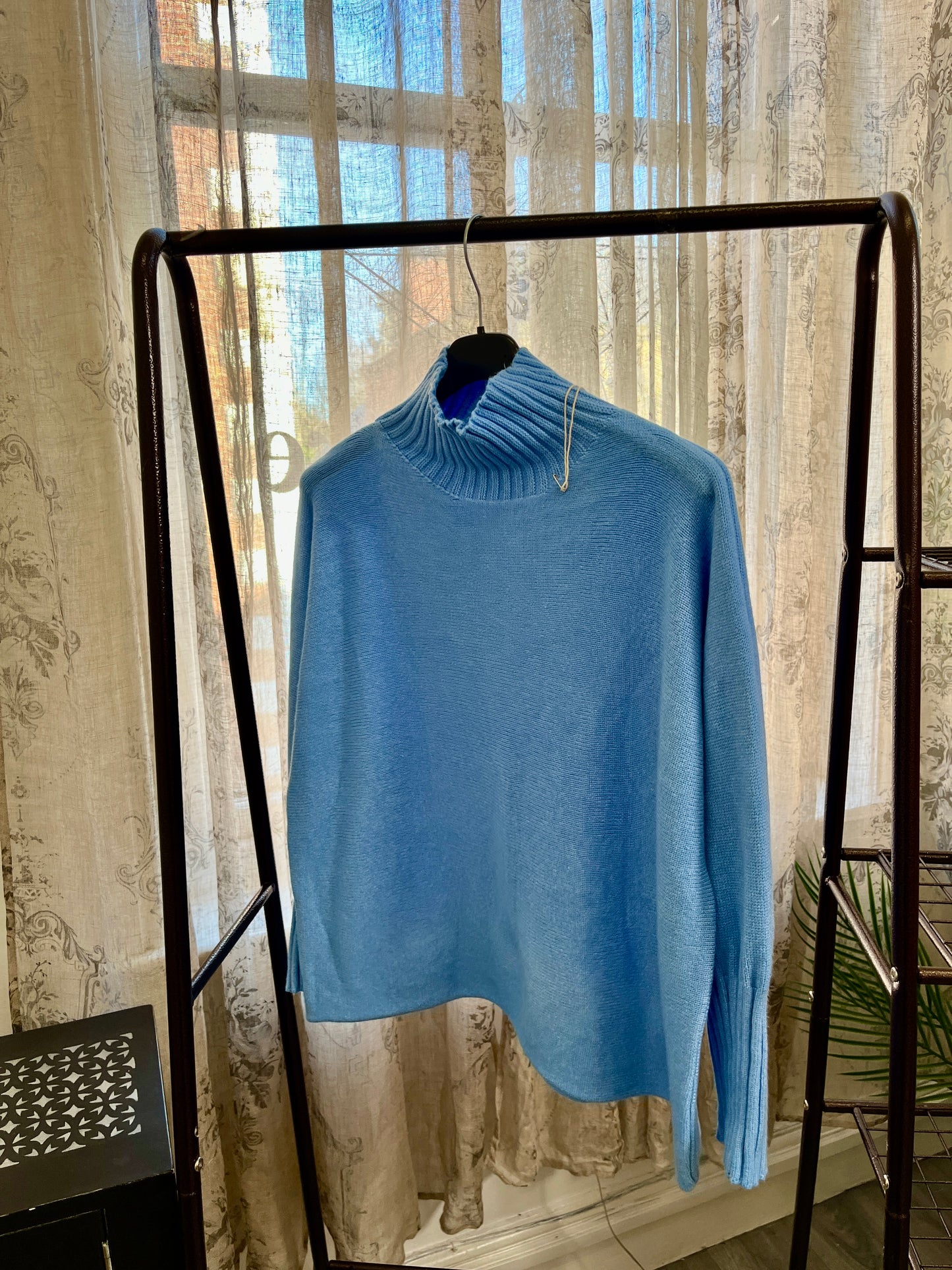 Tamara High Neck Ribbed Boxy Jumper