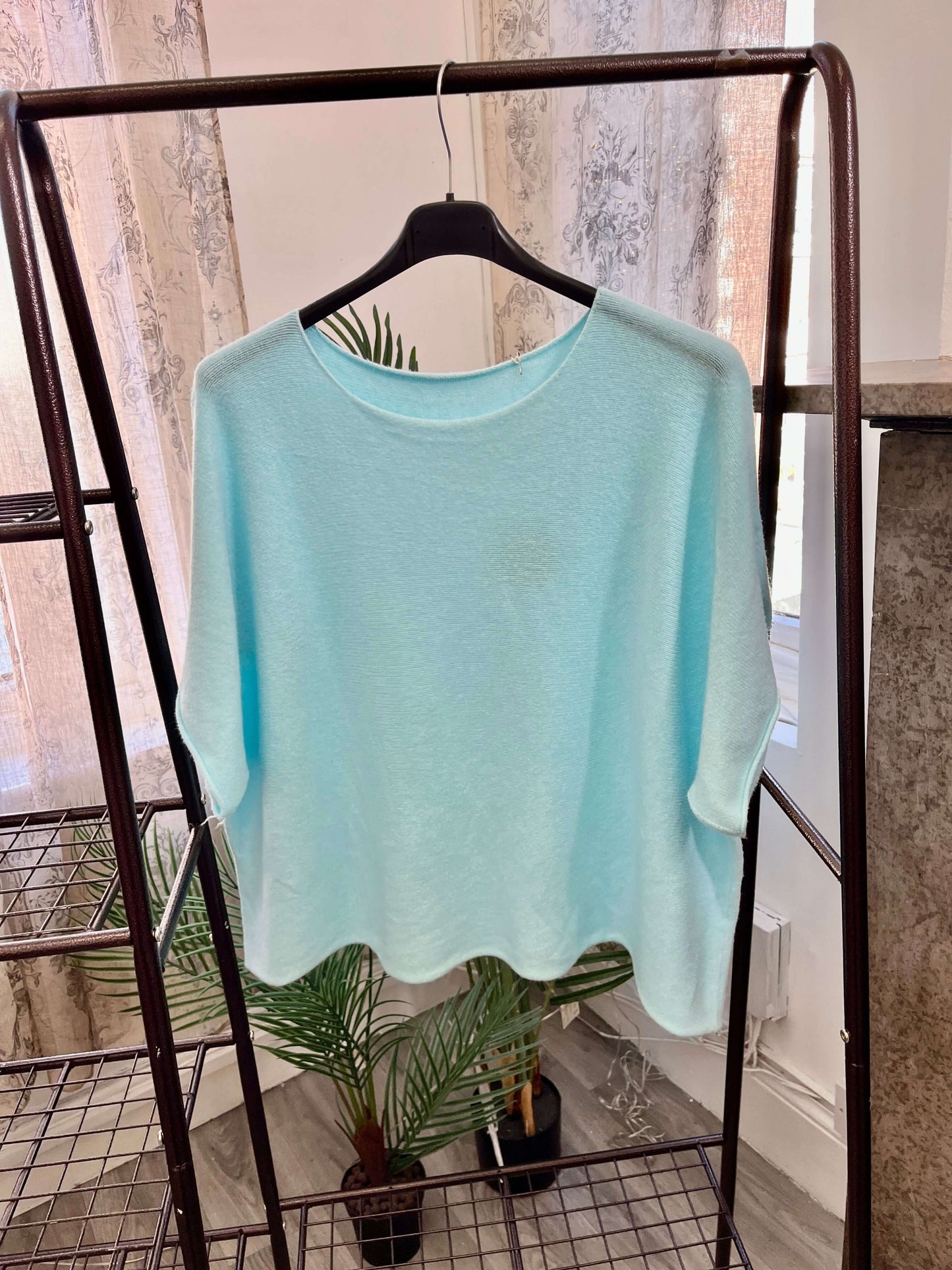 Torzi Boxy Swing Fine Knit Jumper