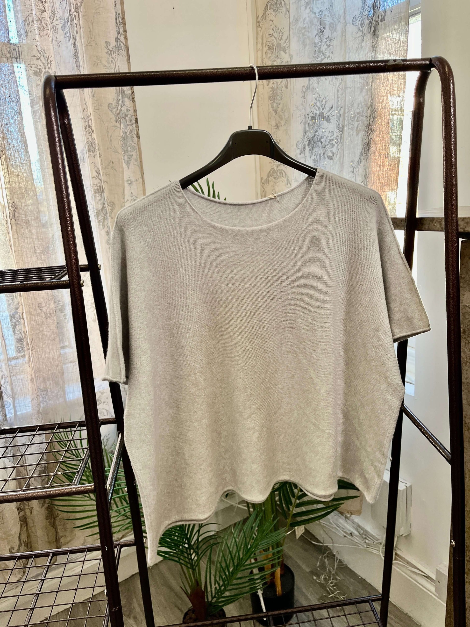 Torzi Boxy Swing Fine Knit Jumper
