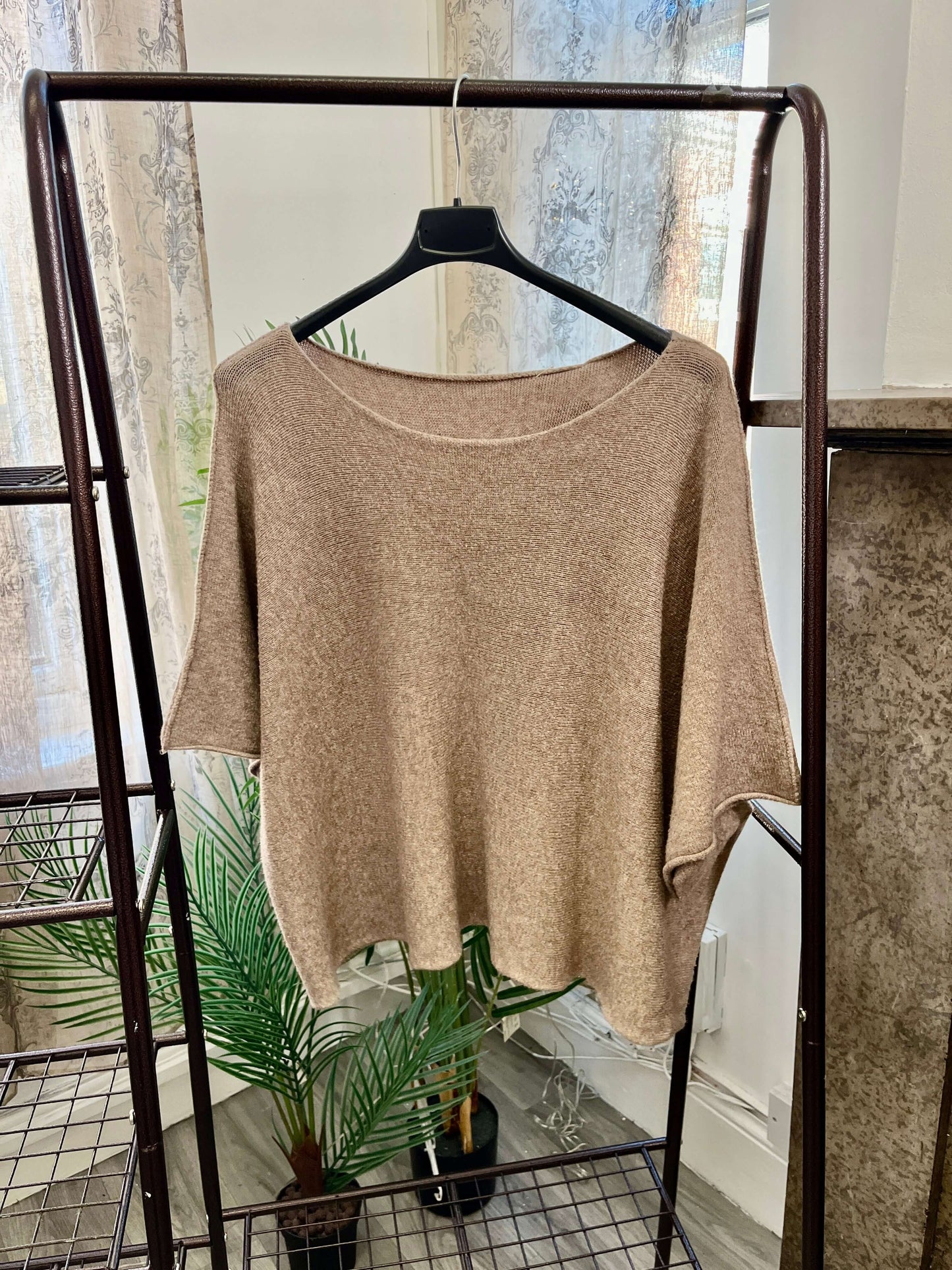 Torzi Boxy Swing Fine Knit Jumper