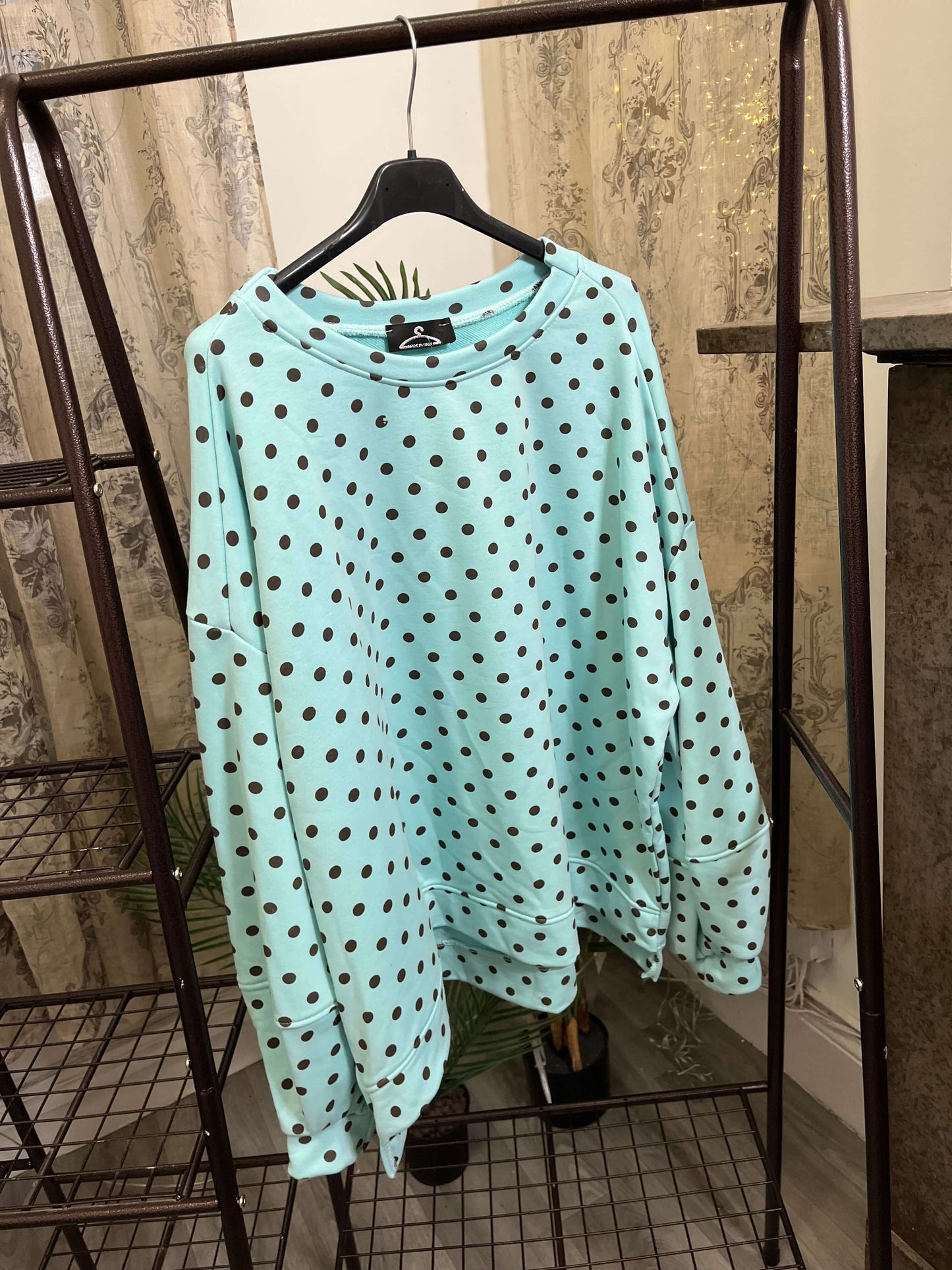 Ladies Cotton Spot Sweatshirt