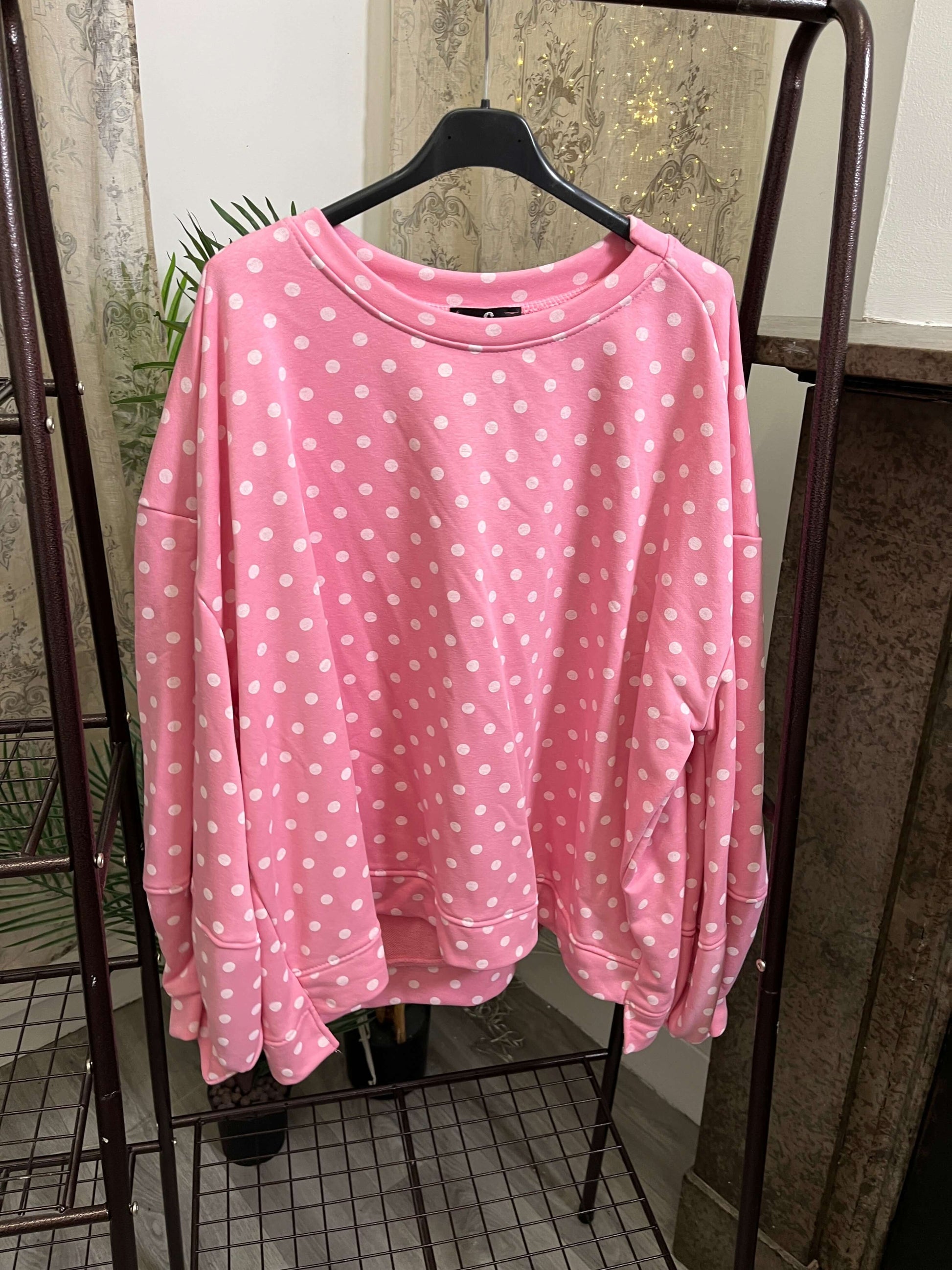 Ladies Cotton Spot Sweatshirt