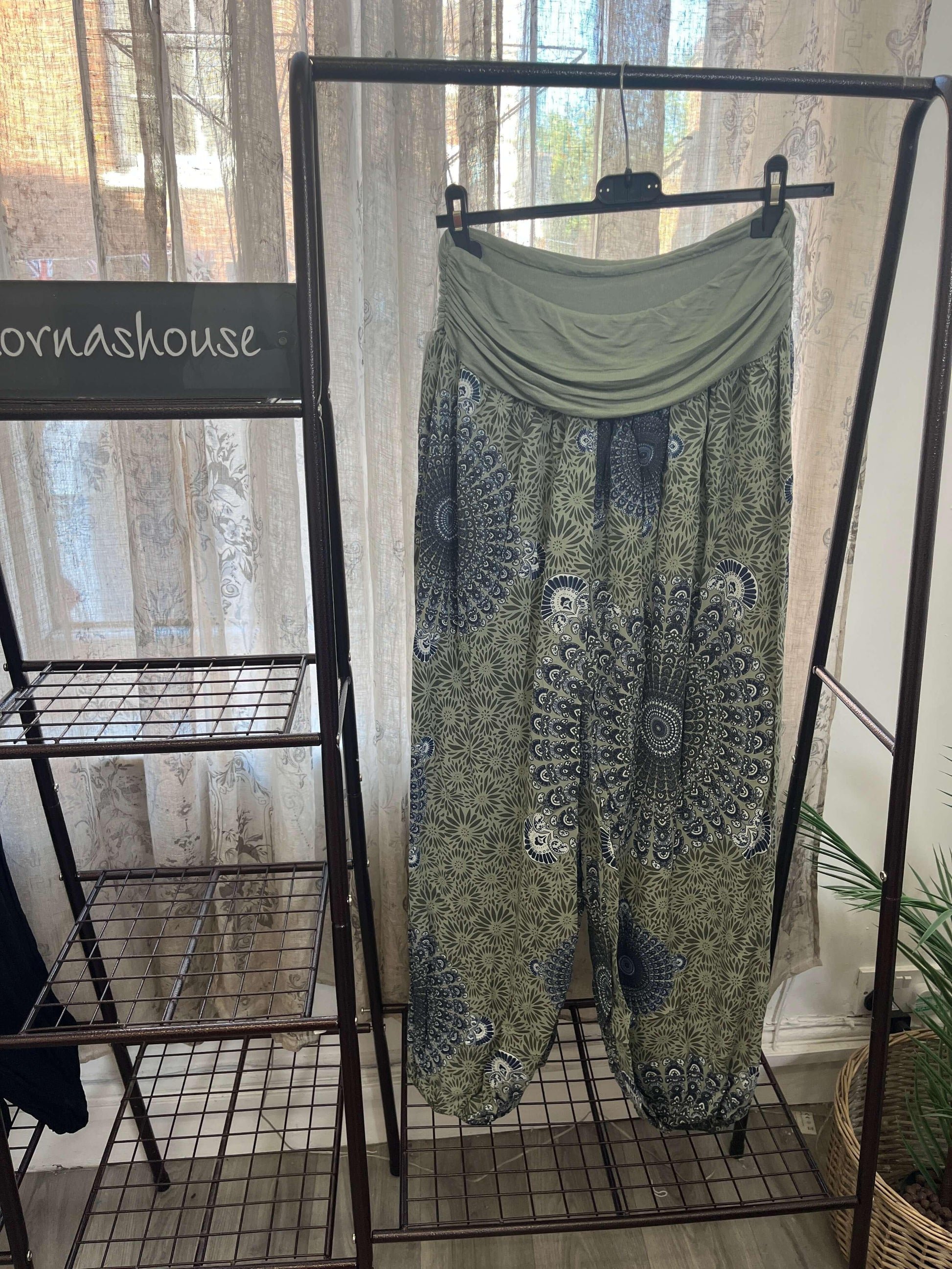 Harem Trouser Slouchies - Peacock