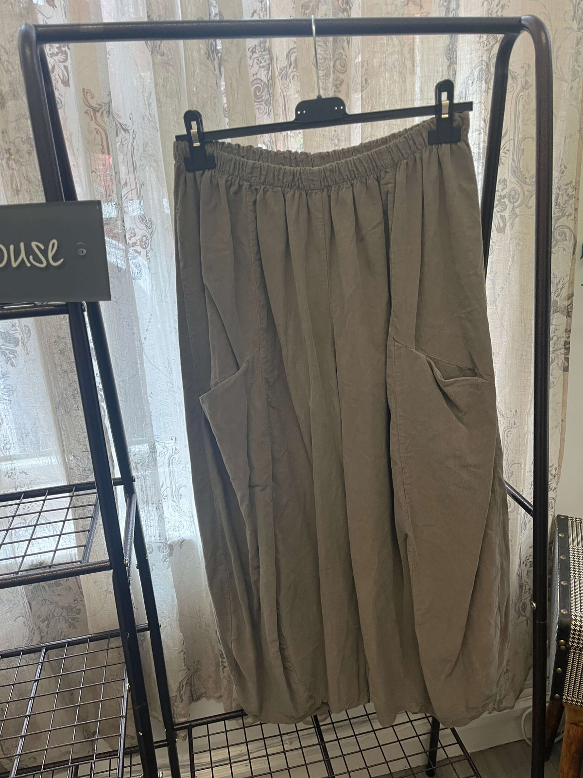 Ladies Needlecord Barrel Trouser