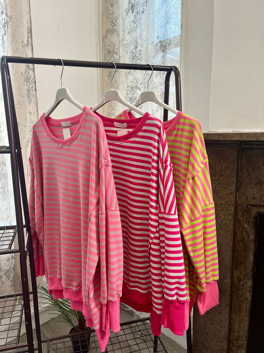 Linelle Striped Sweatshirt