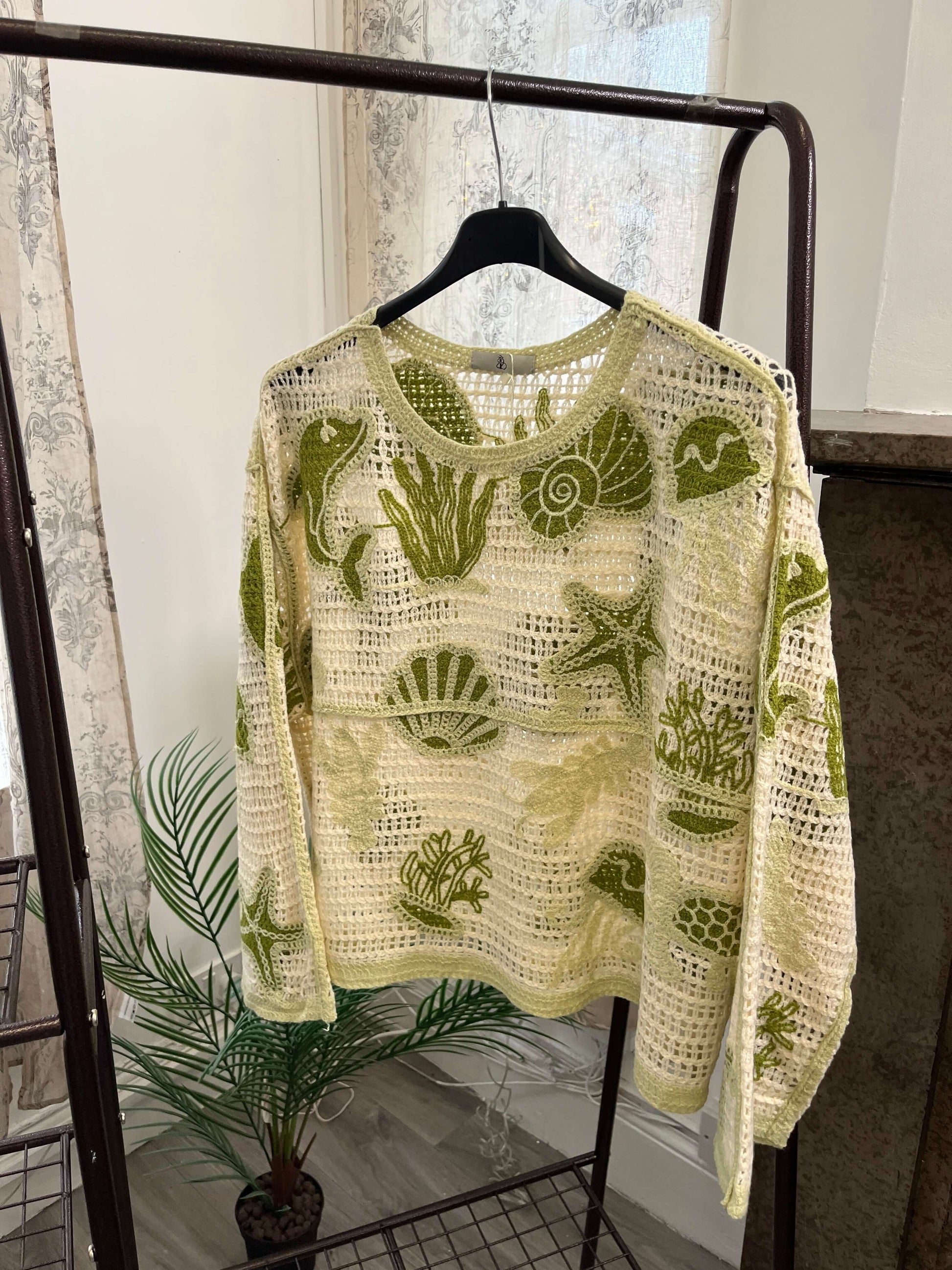 Shoreline Crochet Layering Top