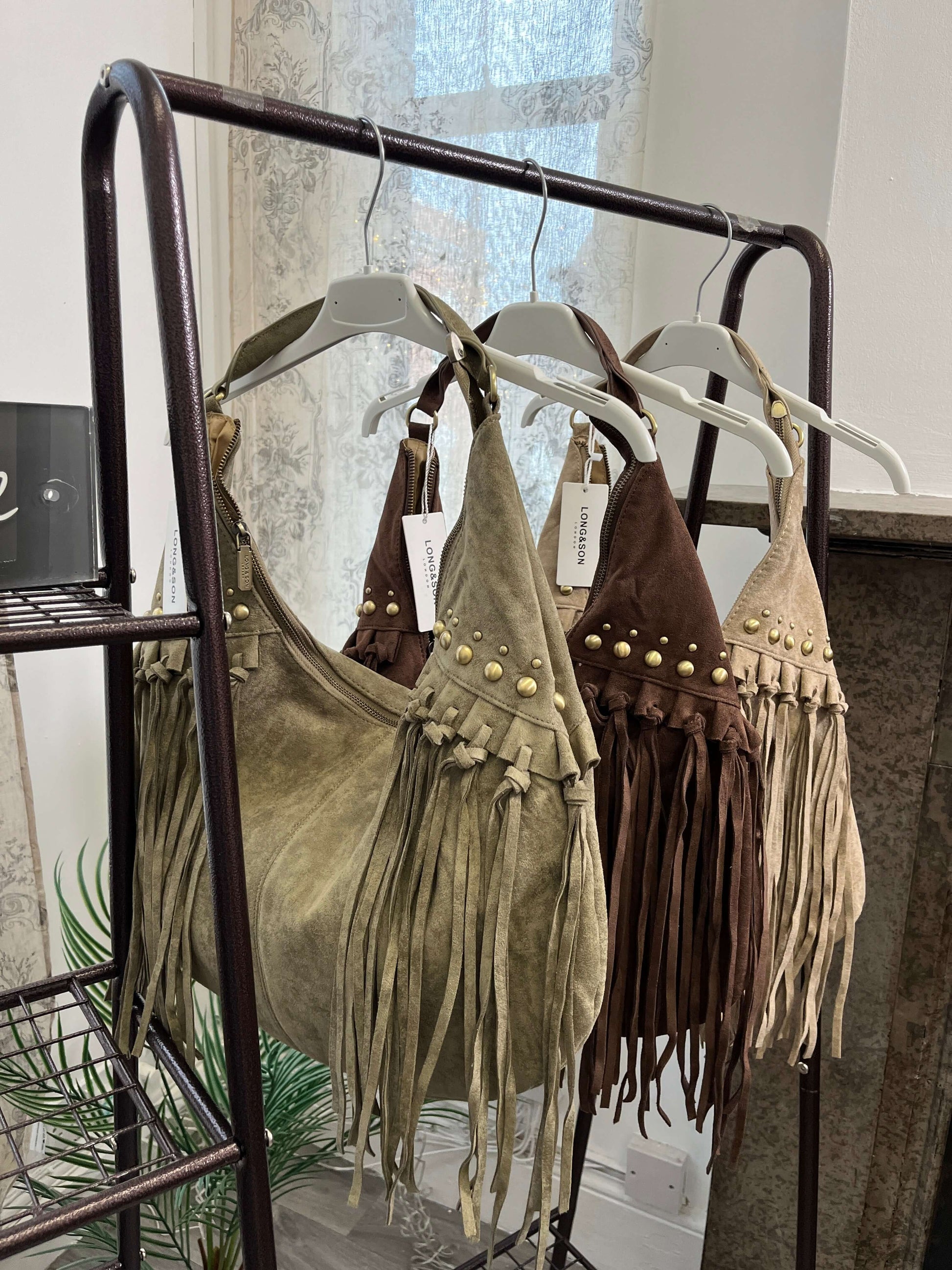 Tori-Jane Suede Shoulder Bag