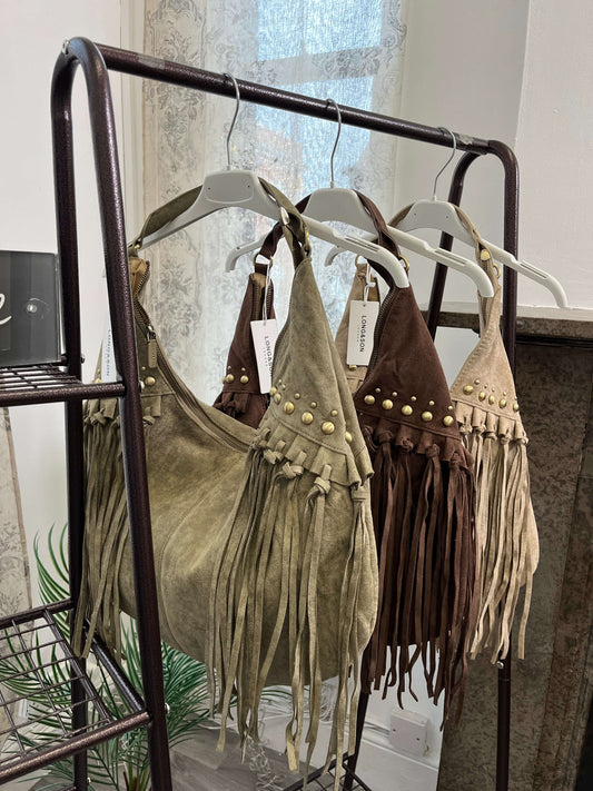 Tori-Jane Suede Shoulder Bag