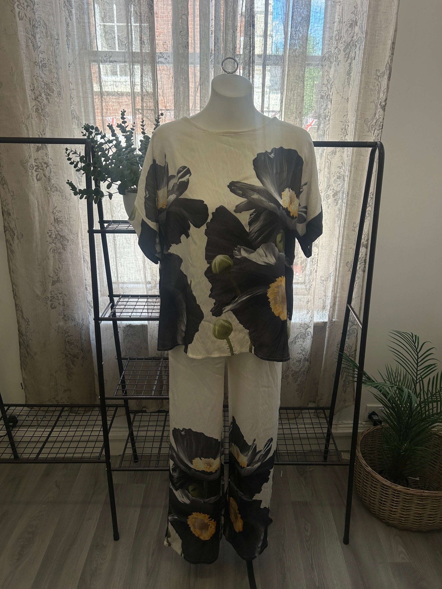 Floral Elegant Trouser & Top Co-ord Set