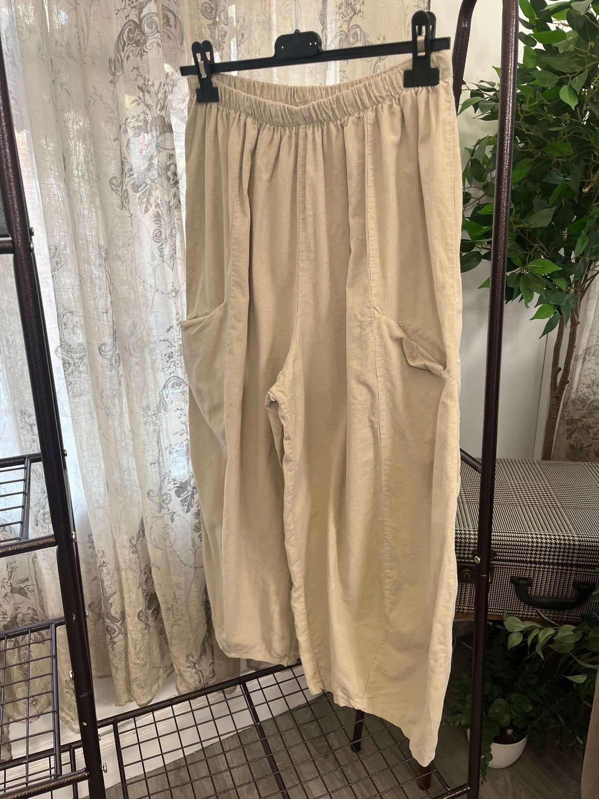 Ladies Needlecord Barrel Trouser