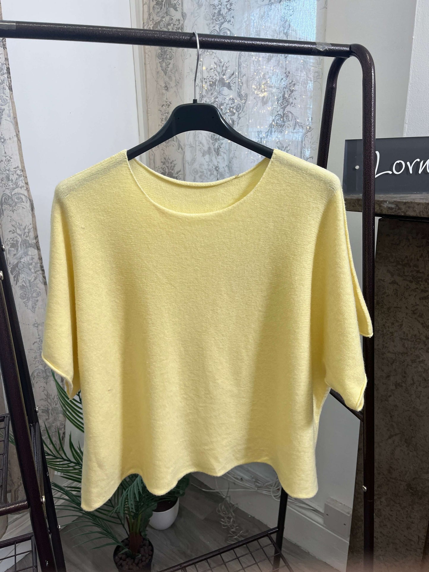 Torzi Boxy Swing Fine Knit Jumper