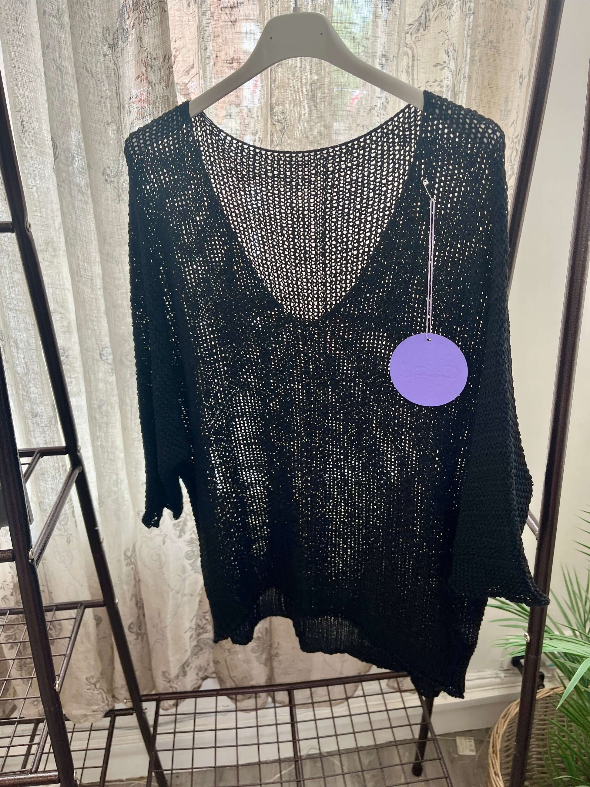 Dorothy Loose Weave V Neck Layering Jumper