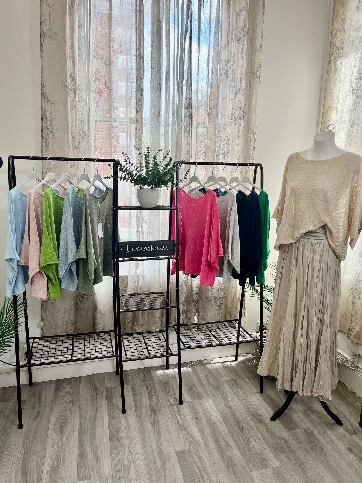 Harlow Woven Fine Knit Layering Jumper