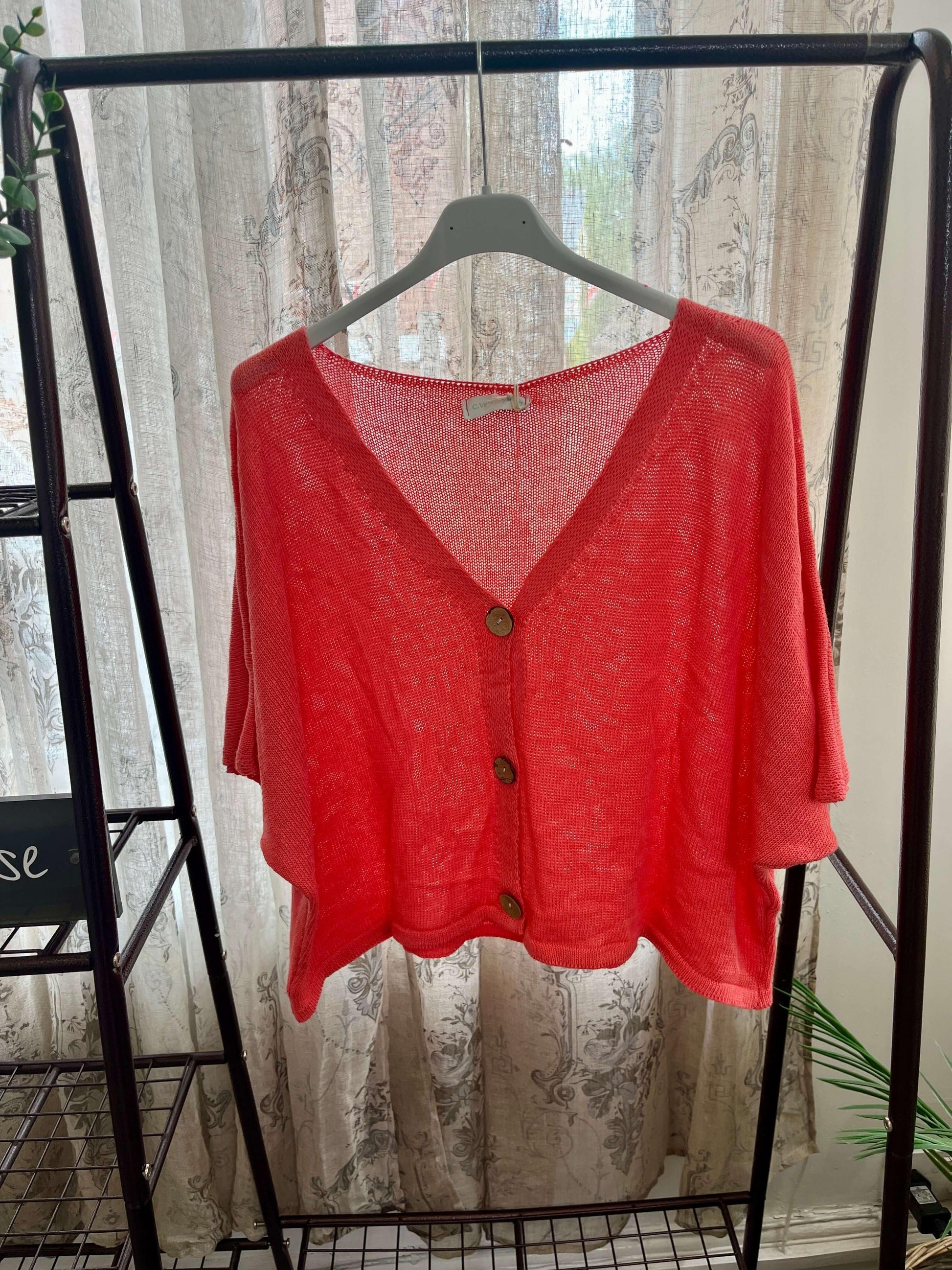Aimee Cute Button Layering Cardi