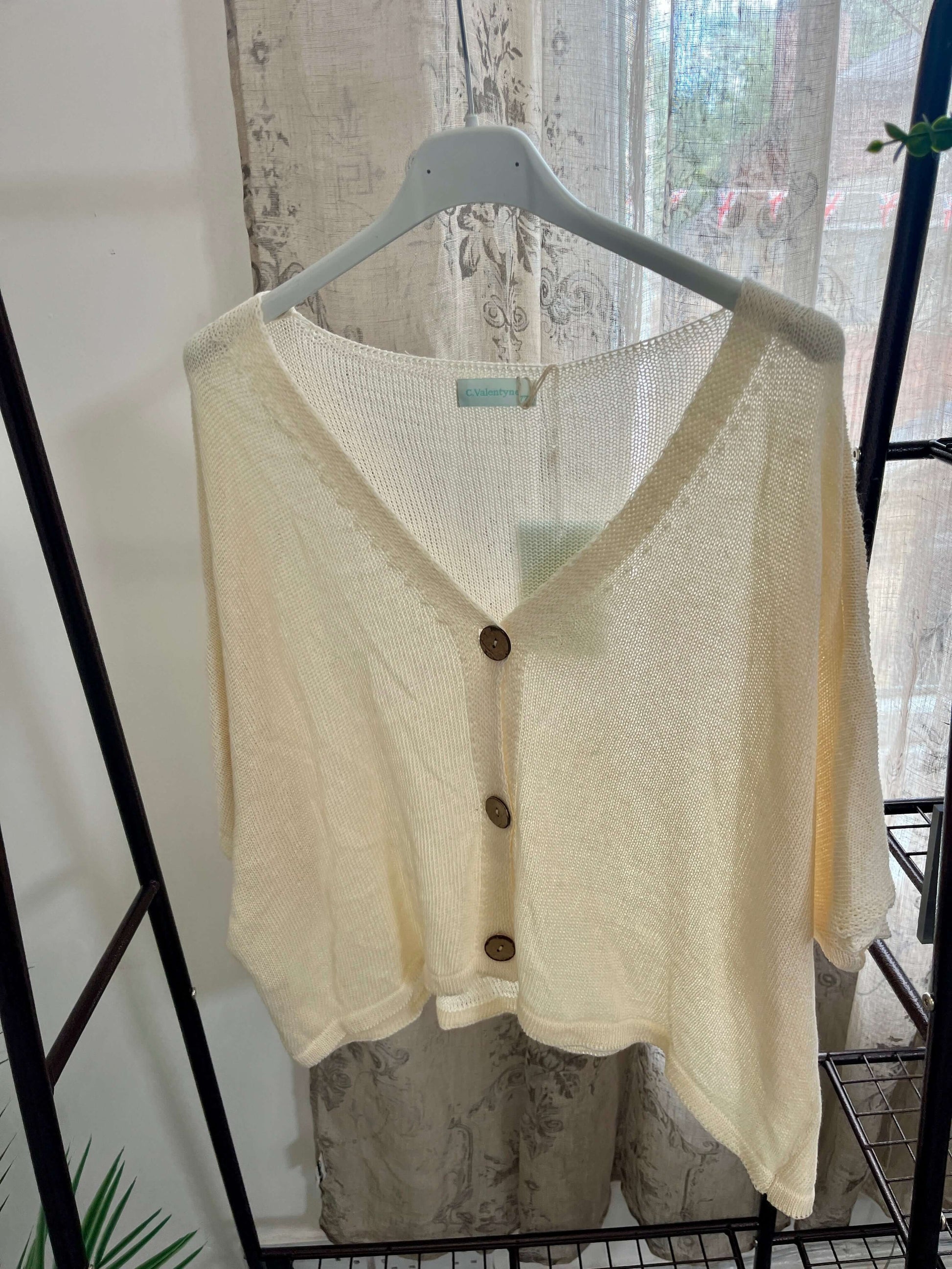 Aimee Cute Button Layering Cardi