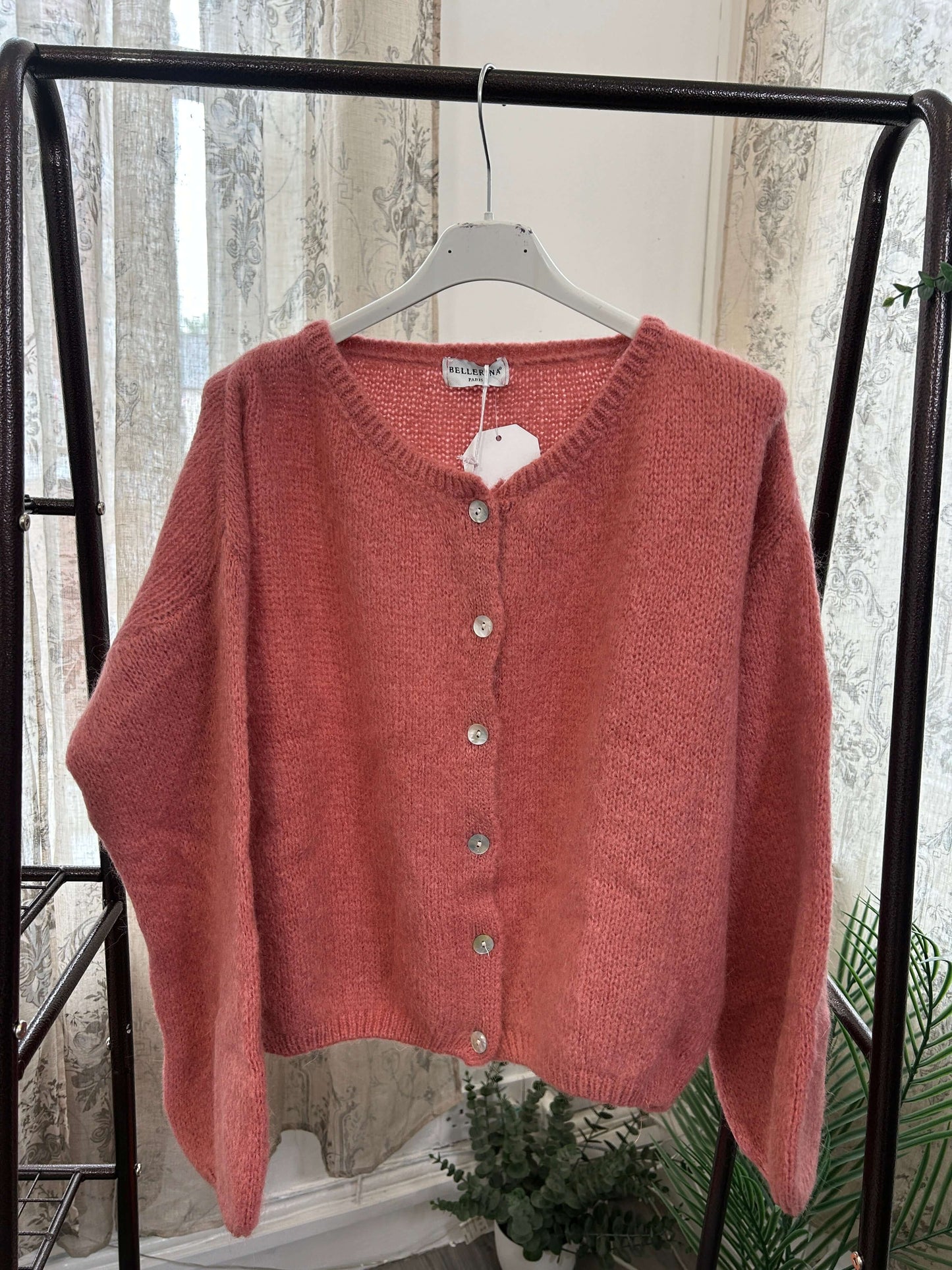 Trudi Long Sleeve Mohair Cardigan