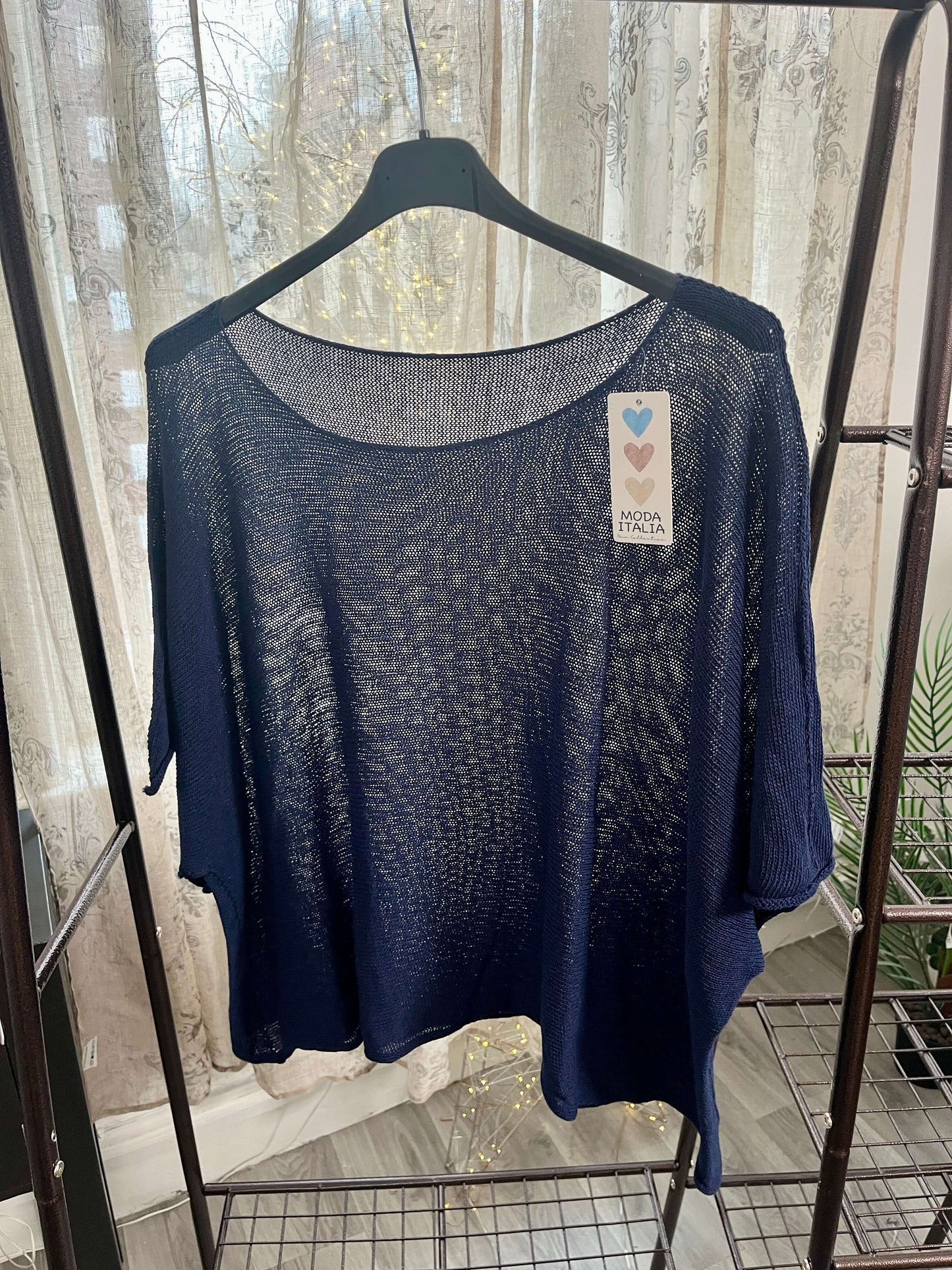 Torzi-Jane Boxy Swing Woven Knit Jumper