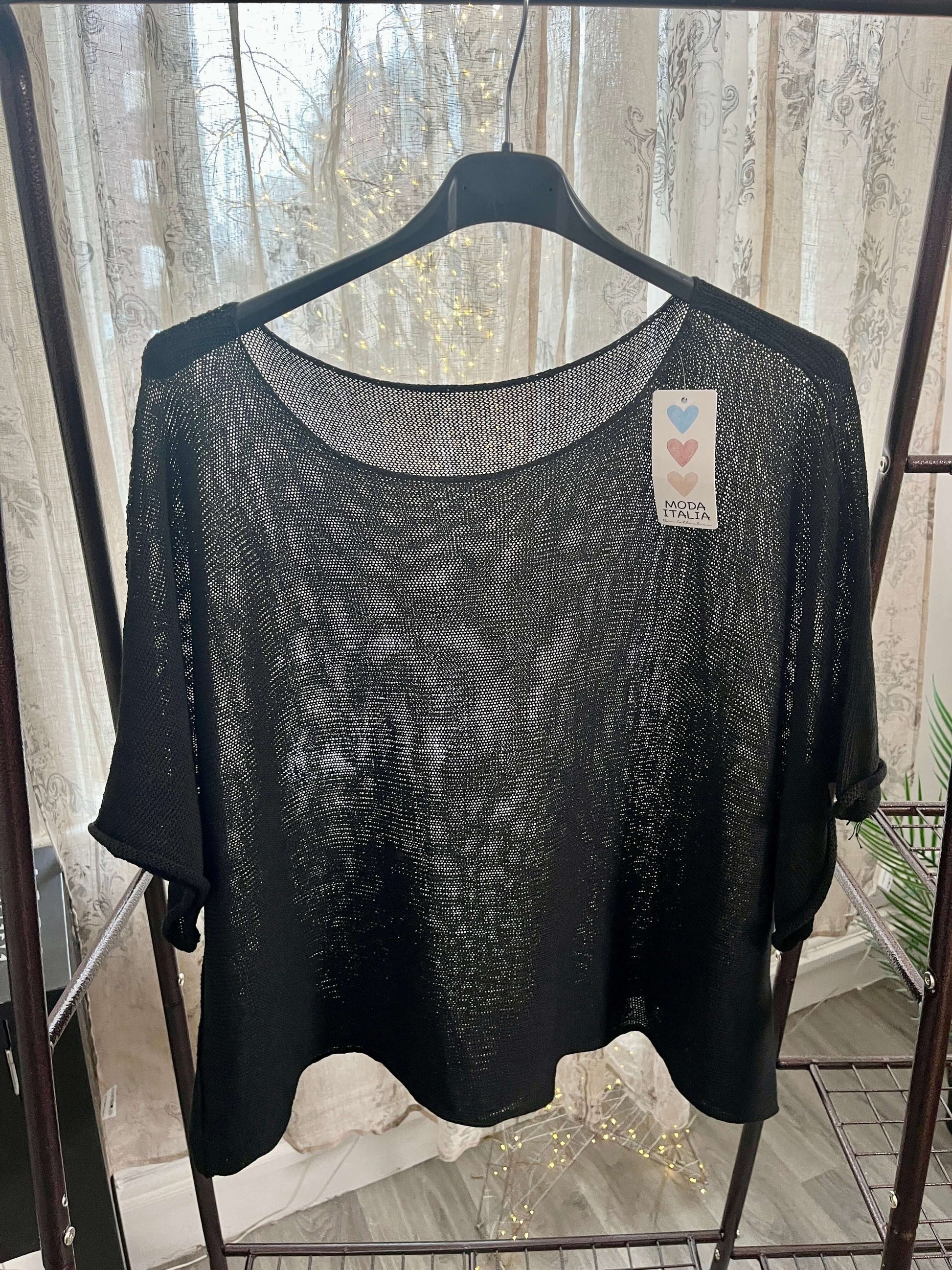 Torzi-Jane Boxy Swing Woven Knit Jumper