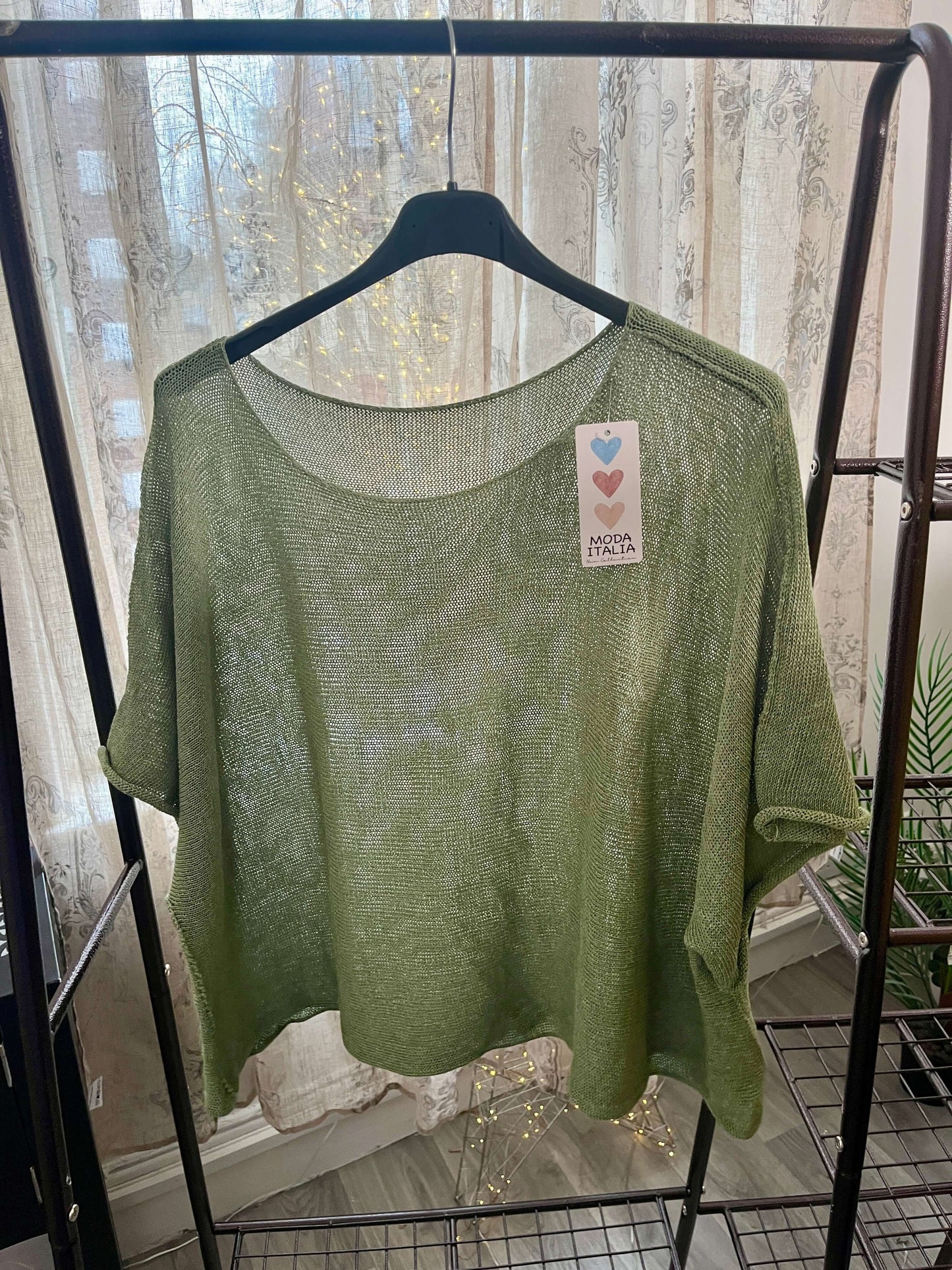 Torzi-Jane Boxy Swing Woven Knit Jumper