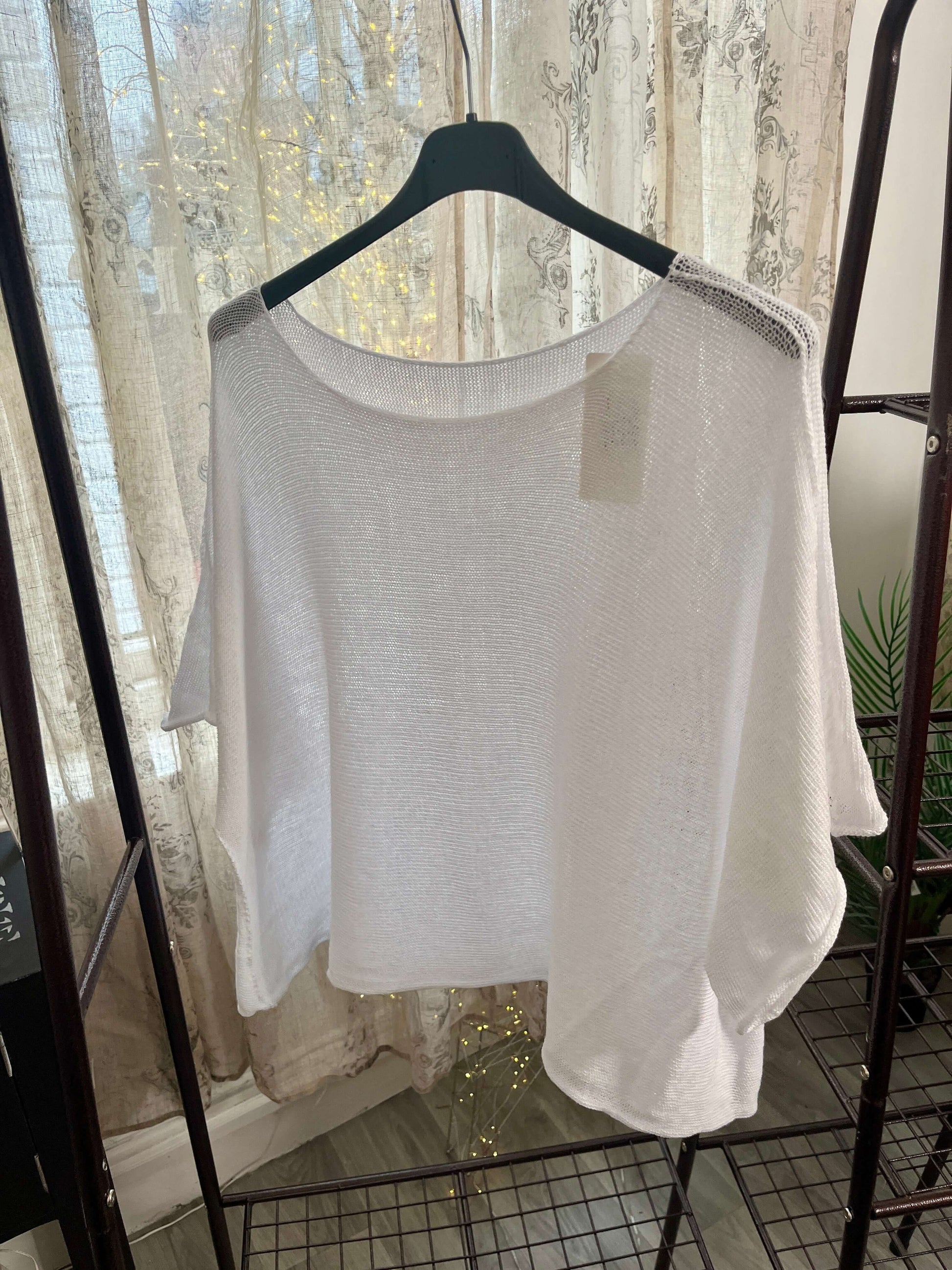 Torzi-Jane Boxy Swing Woven Knit Jumper