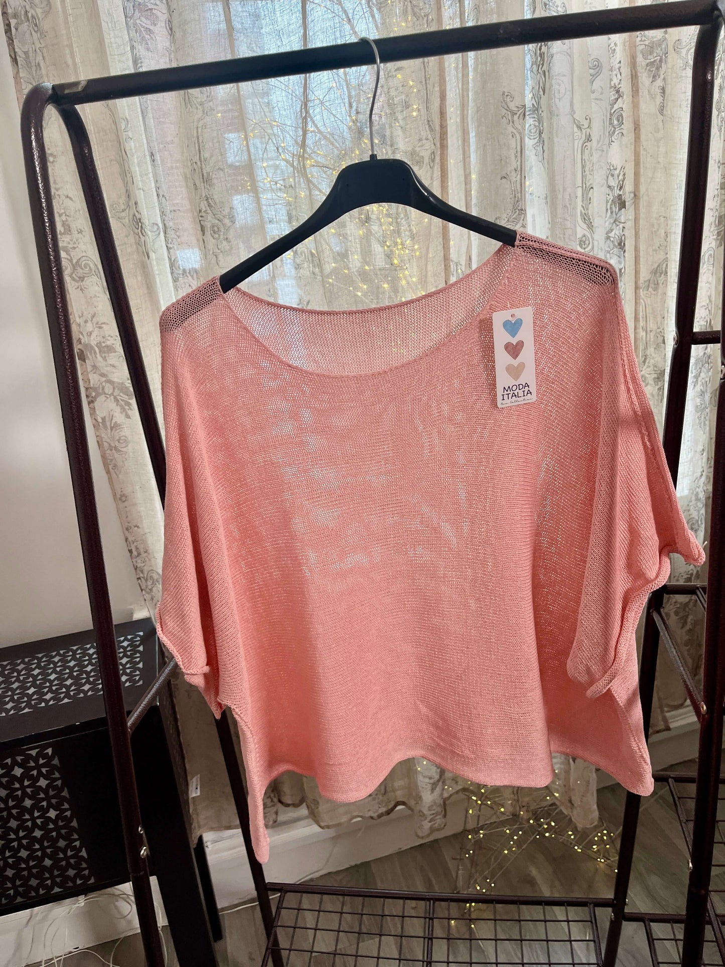 Torzi-Jane Boxy Swing Woven Knit Jumper