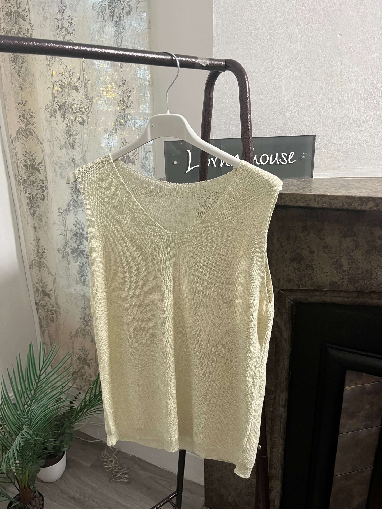 Sparkly Knitted Vest Top