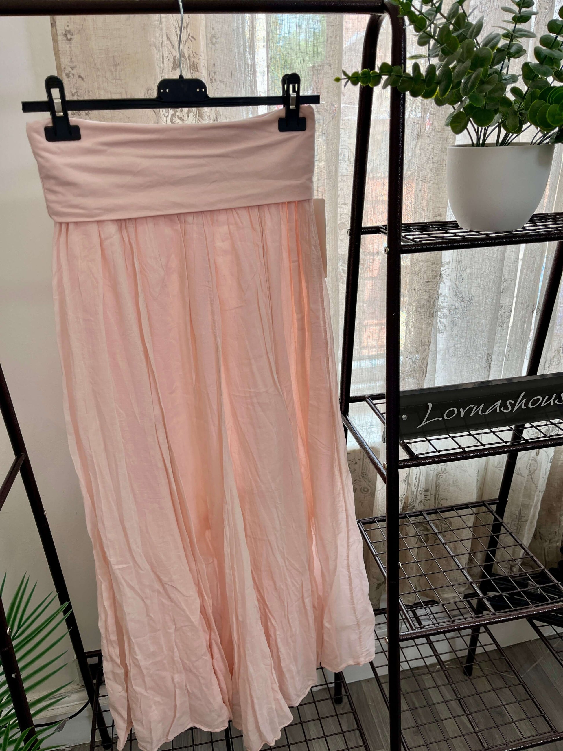 Lizzie Cotton Maxi Length Skirt