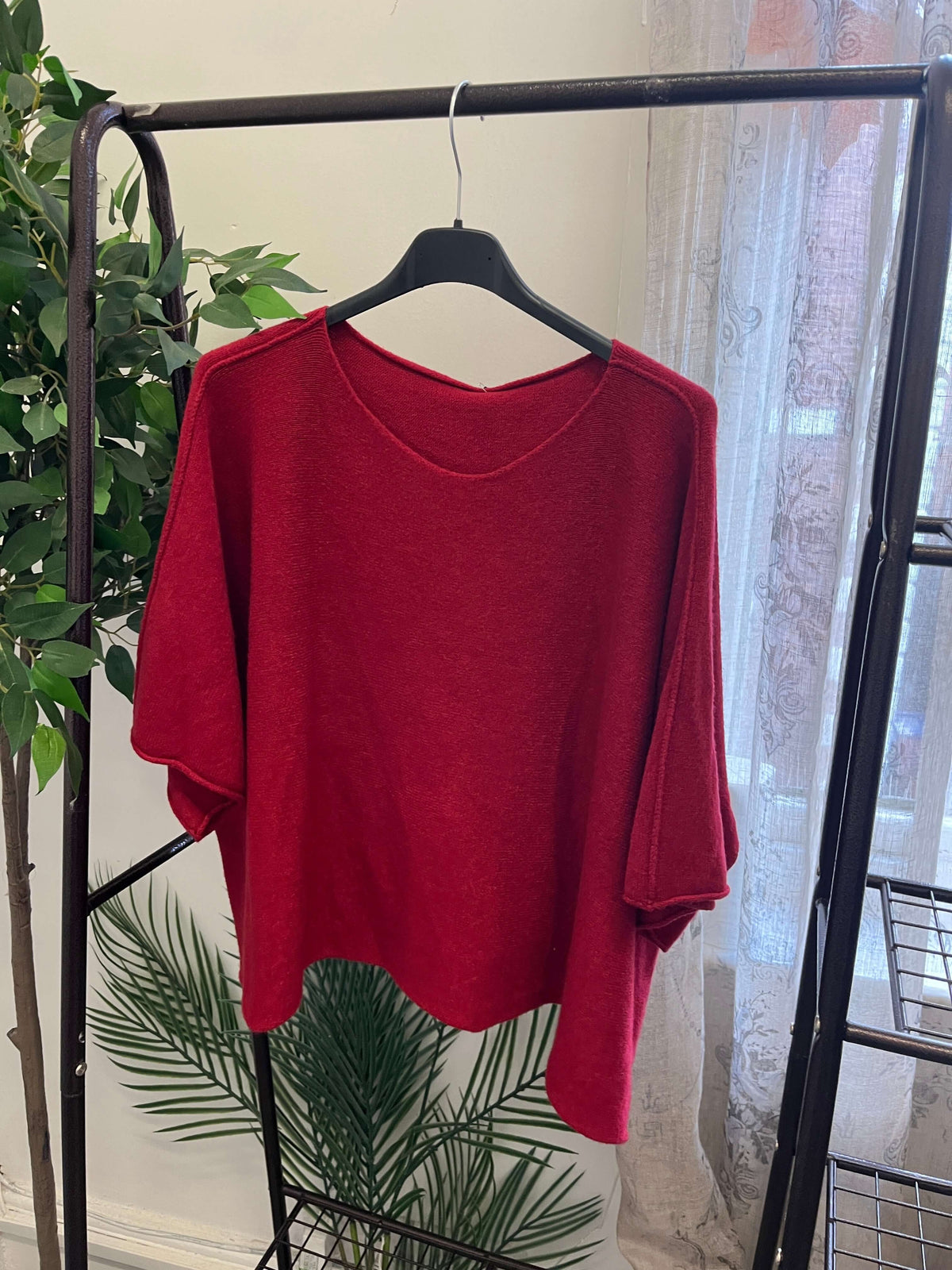 Torzi Boxy Swing Fine Knit Jumper