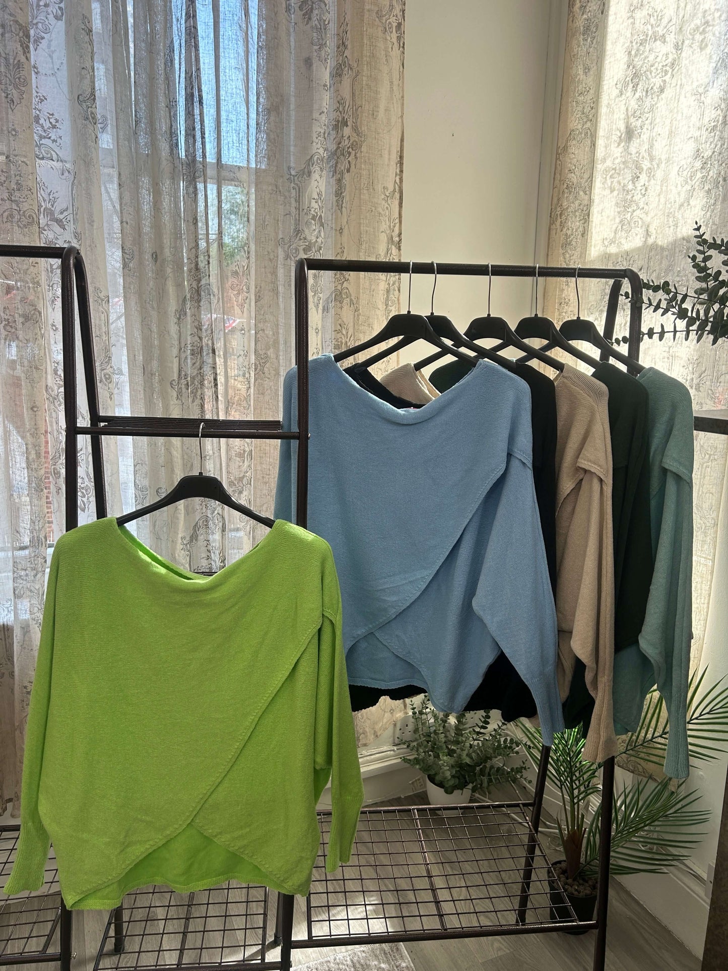 Super Soft Crossover Wrap Knit Jumper