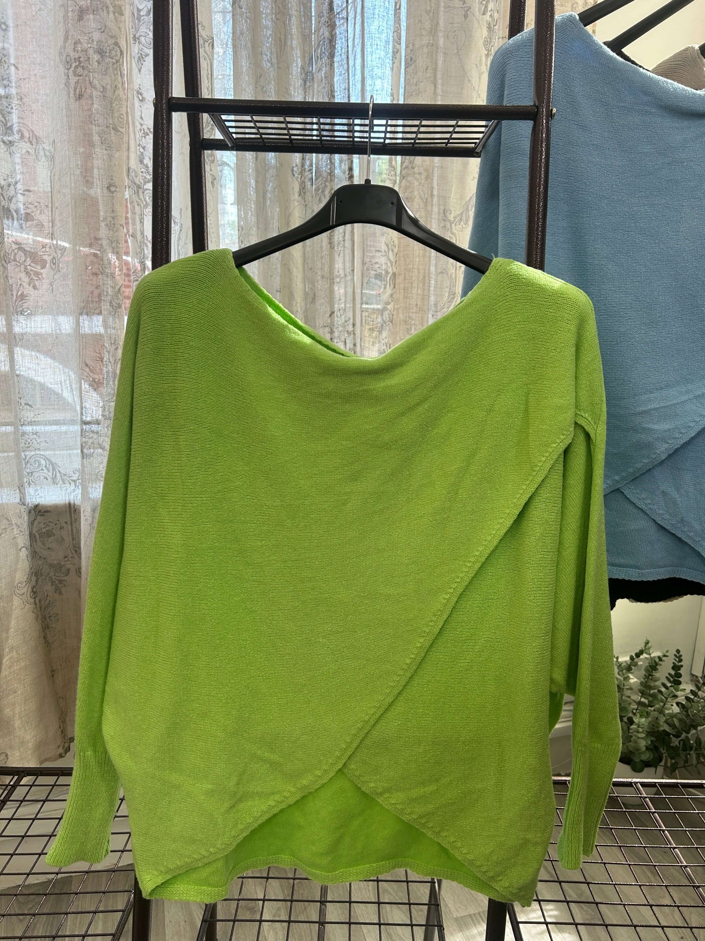 Super Soft Crossover Wrap Knit Jumper