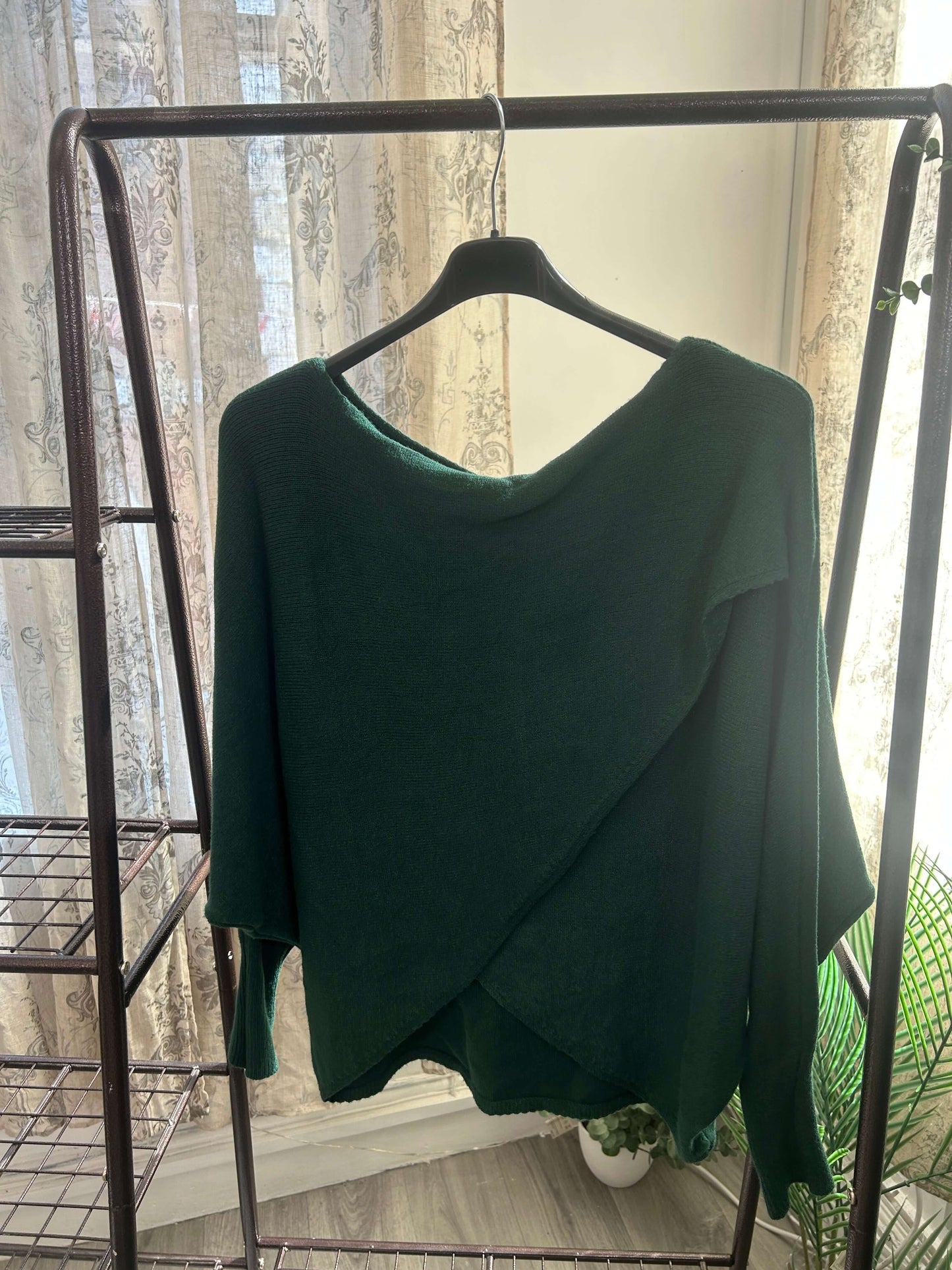 Super Soft Crossover Wrap Knit Jumper