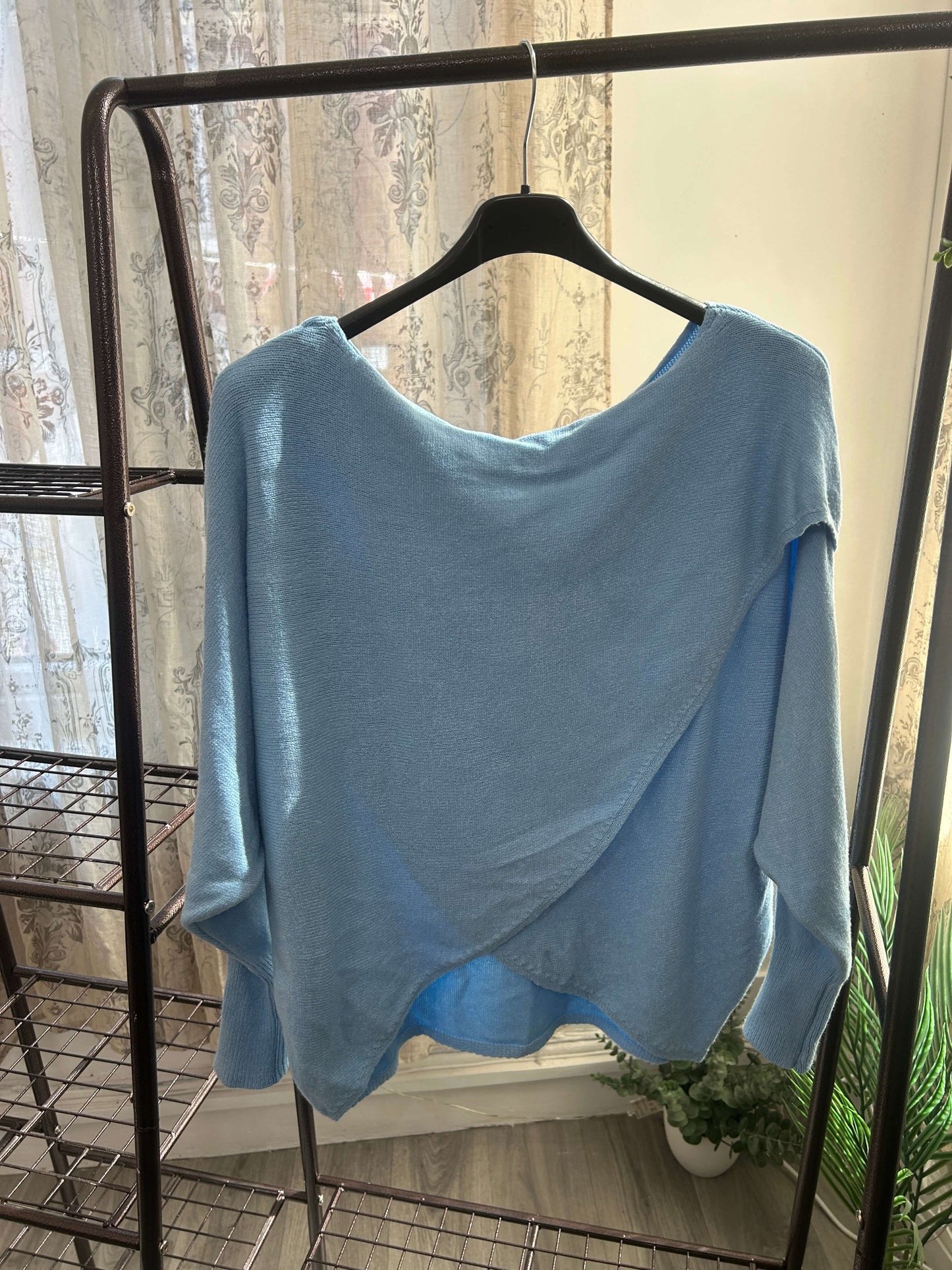 Super Soft Crossover Wrap Knit Jumper