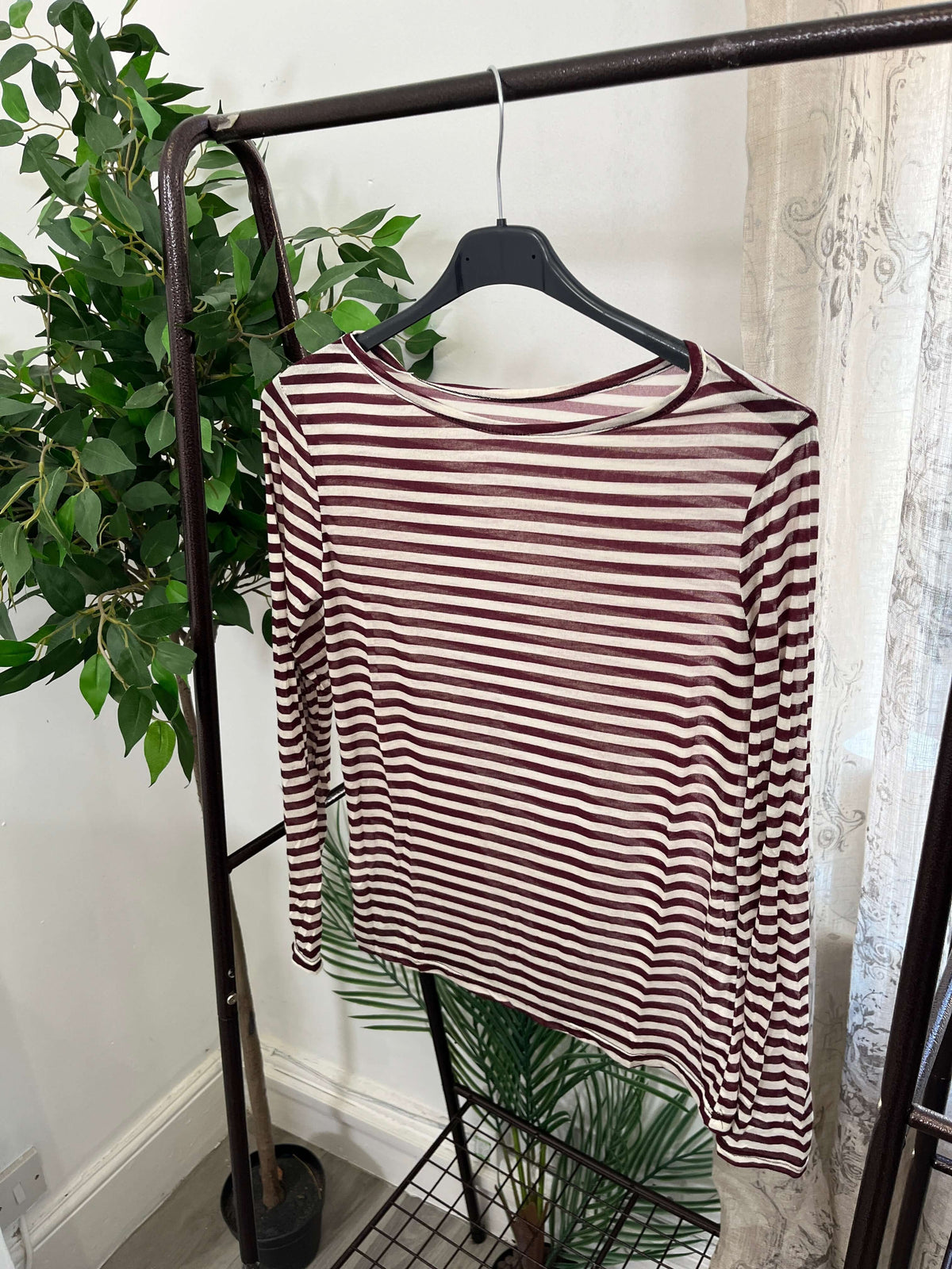 Misto Cashmere Second Skin Striped Top