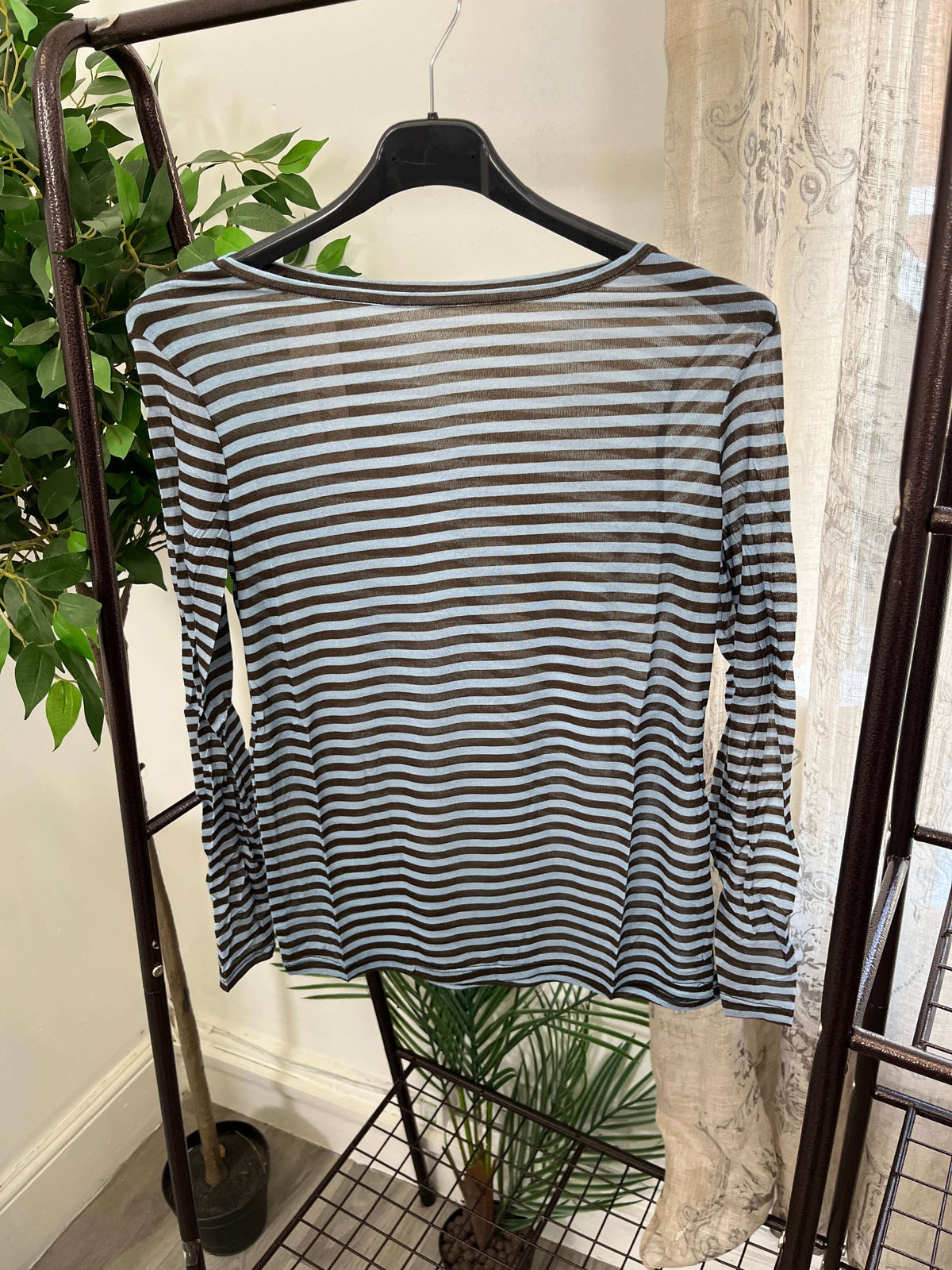 Misto Cashmere Second Skin Striped Top