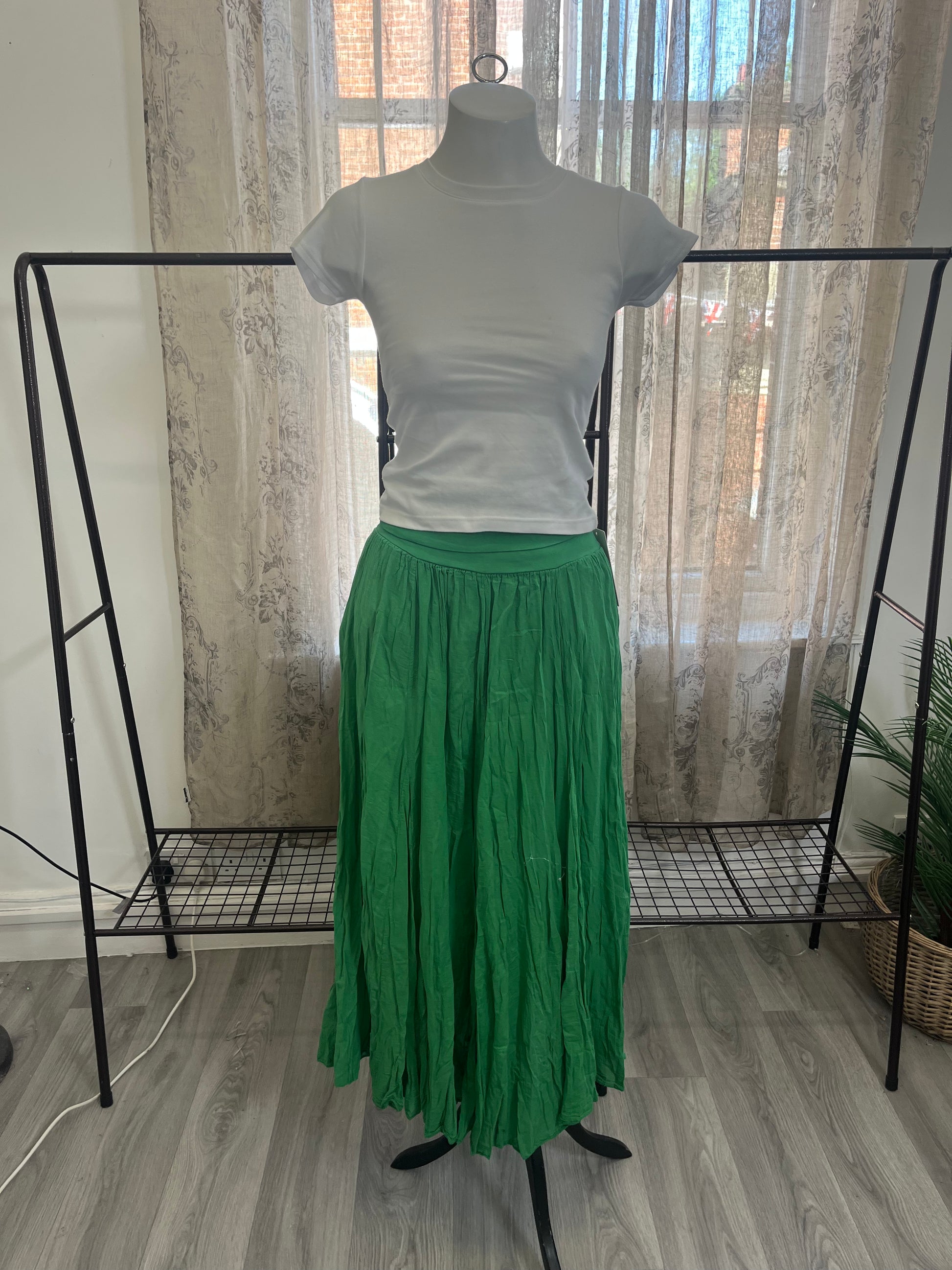 Lizzie Cotton Maxi Length Skirt