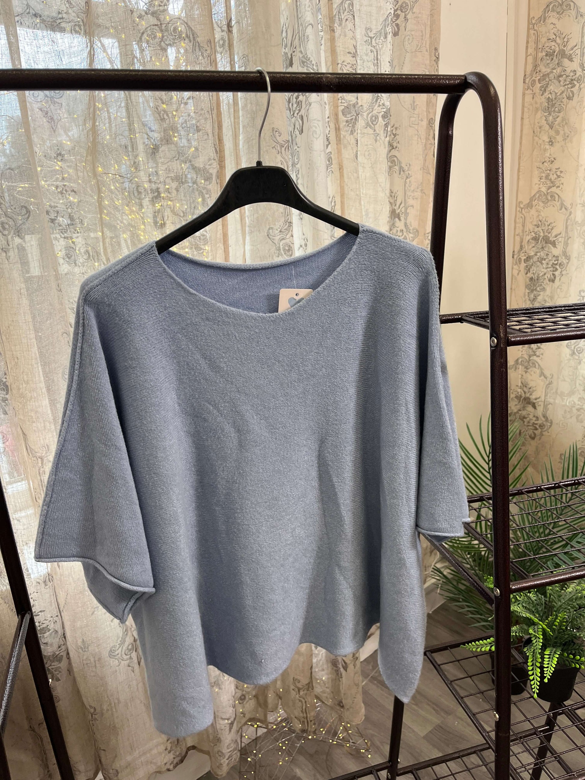Torzi Boxy Swing Fine Knit Jumper